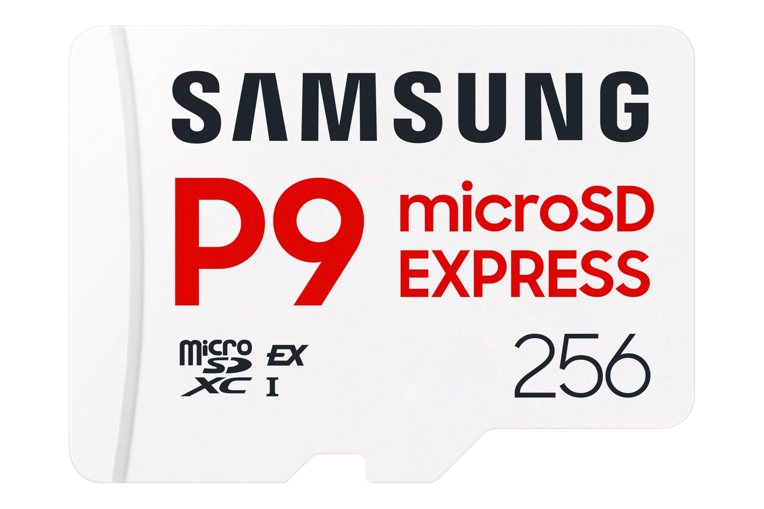 Samsung P9 Express microSD Express 256 GB, High-Speed Gaming Speicherkarte für Nintendo Switch 2, bis 800 MB/s Lesen, bis 200 MB/s Schreiben, Für 4K UHD Video, Konsolen und Kameras, MB-MK256T/WW