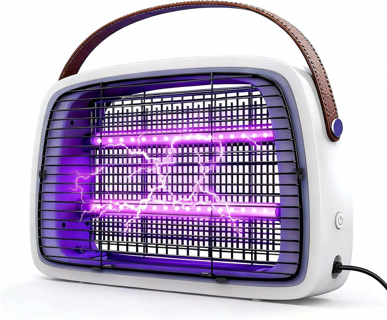 WUEAOA Tue Mouche Électrique 2 * 6W UVA-LEDs‌ Montage Mural, Lampe Anti Moustique Intérieur, Destructeur d'insectes Anti Insectes Volants, Moustiques, Guêpes, Moucherons, sans Produits Chimiques