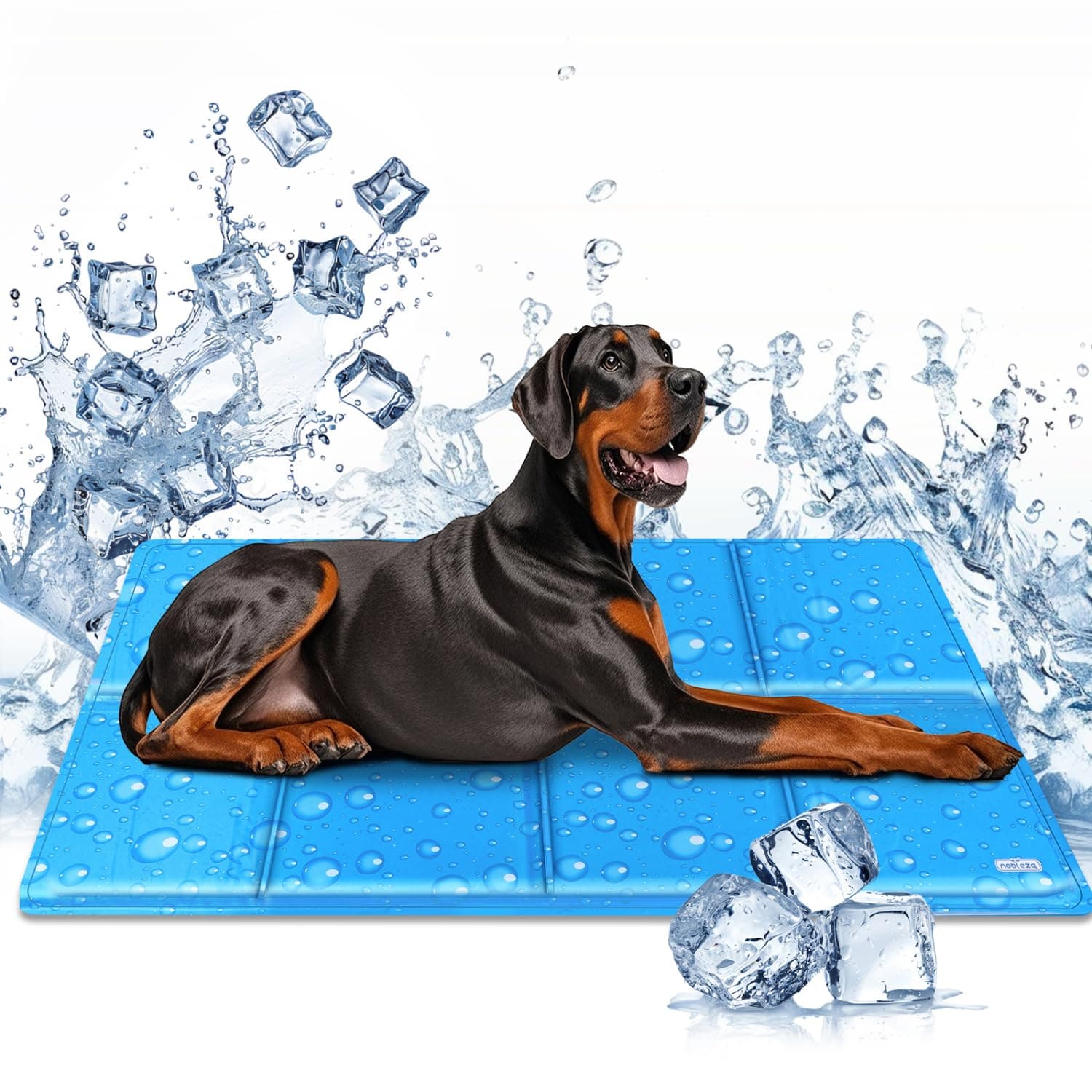 Nobleza Alfombrilla Refrescante para Perros Extra Grandes, 140 * 90cm, Alfombra Refrescante para Mascotas, Cama Perro Verano, Auto Refrigerante No Tóxico, XXXL