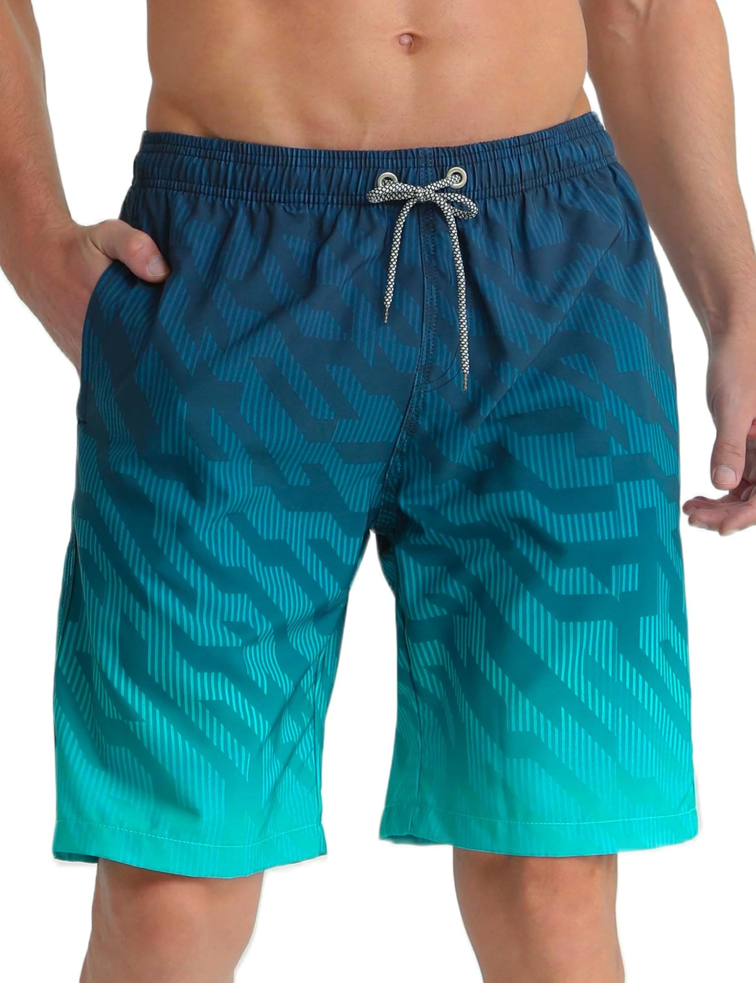 APTRO Costumi Pantaloncini da Bagno Uomo Mare Surf Piscina Stampa Hawaiana Estiva Grande Asciugatura Rapida con Fodera in Rete