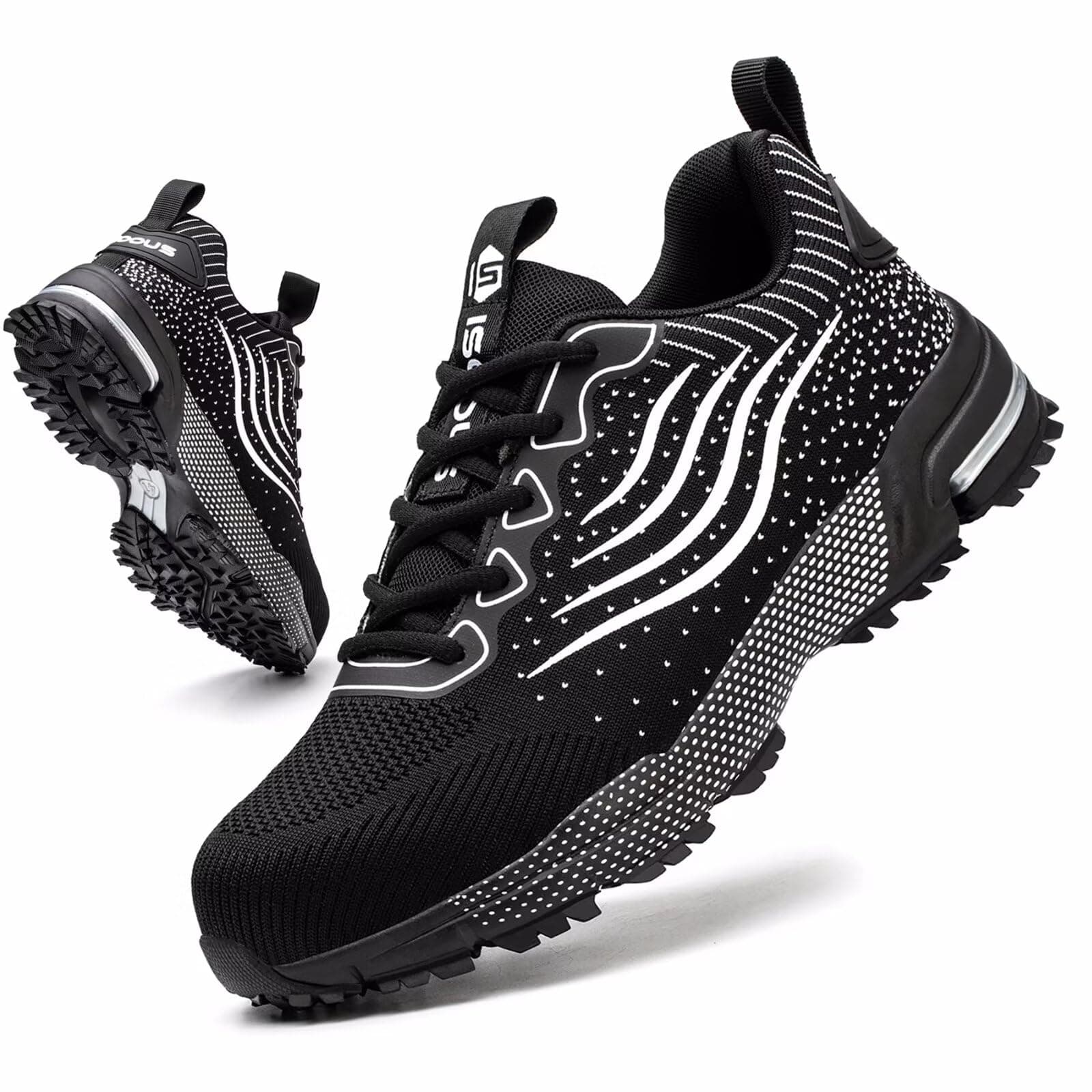 Scarpe Antinfortunistiche Uomo Scarpe da Lavoro Donna Leggere con Punta in Acciaio Traspiranti Scarpe Sicurezza Comode