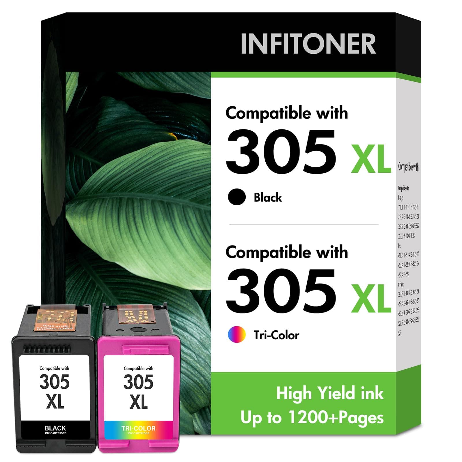 305 XL 305 Cartouches Encre 2700 2820e 6032e Compatible pour HP305 305XL d'encre Noir et Couleur pour HP Deskjet 2700 2820e 2800e 2720e 2800 4222e 2810e 2823e Envy 6032e 6000 6132e Imprimante