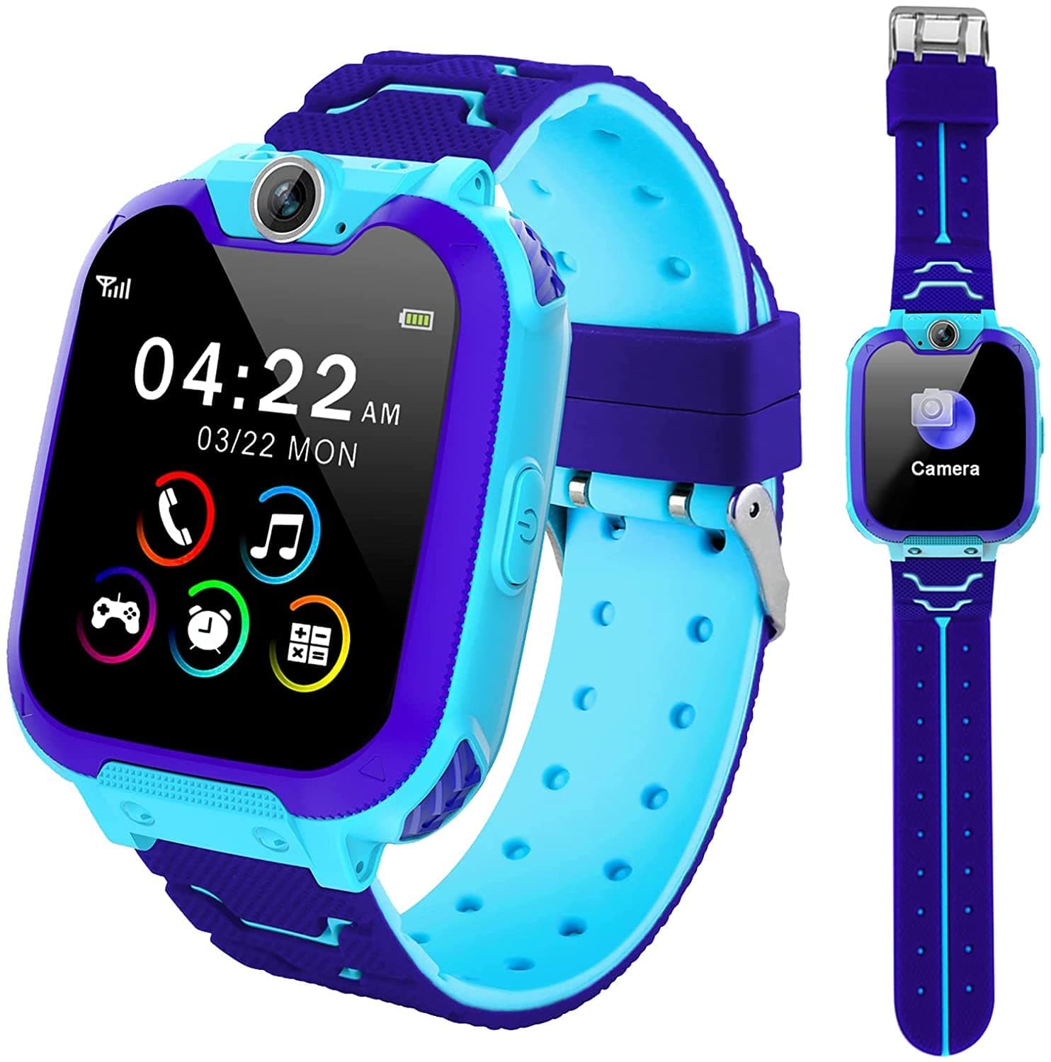 Smartwatch niñas Teléfono, 16 juegos, reloj para niños, conversación bidireccional, cámara, música, reloj despertador, grabadora, calculadora, reloj inteligente para niños para regalos de 3-14 niñas