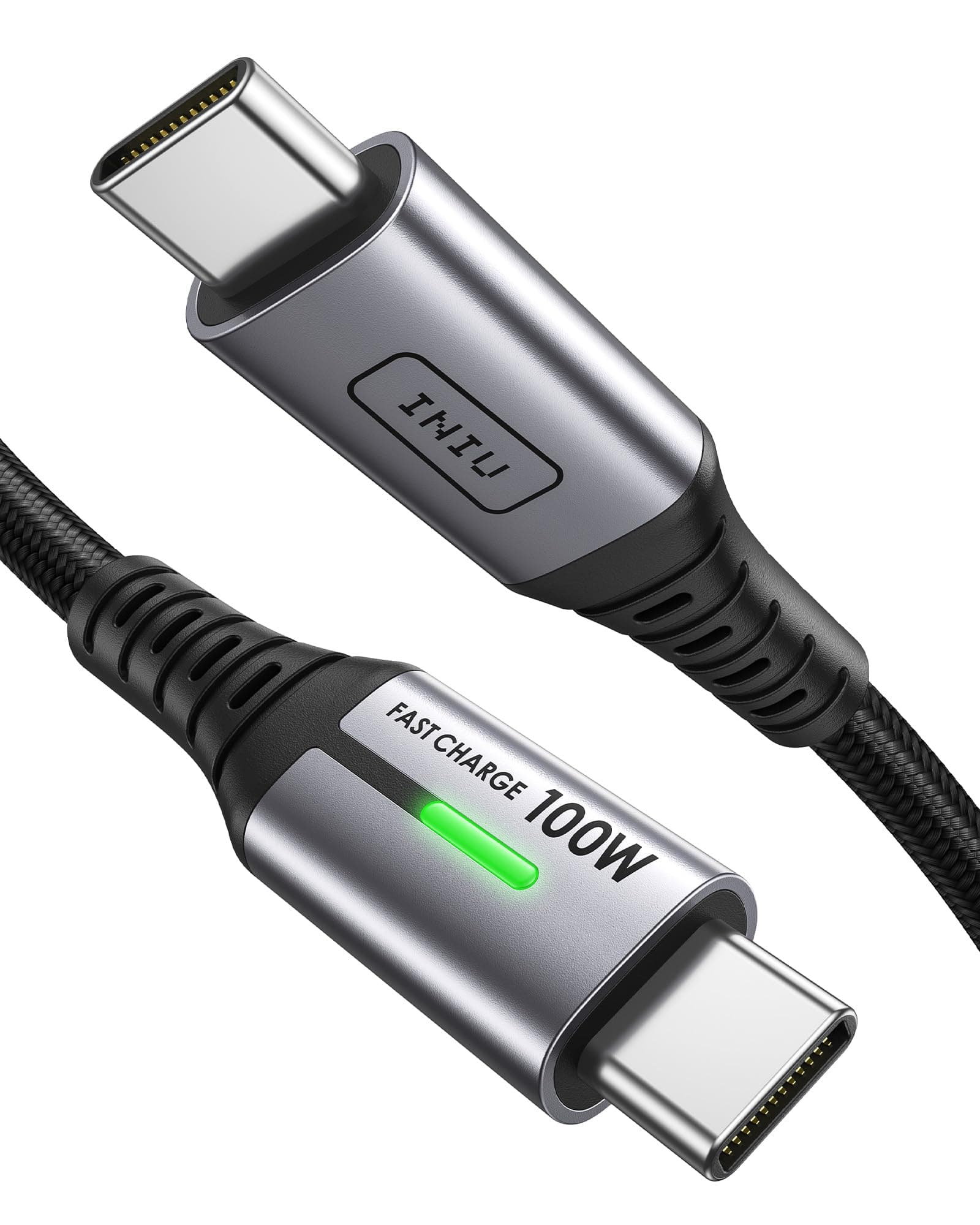 INIU USB C auf USB C Kabel, 100W [3m] PD3.0 Typ C Schnellladekabel, USB-C Nylon Geflochten Ladegerät für iPhone 17 16 15 Pro Max, Samsung Galaxy S25 S24 S23 Ultra, Pixel 10 9 iPad Pro MacBook Air usw.