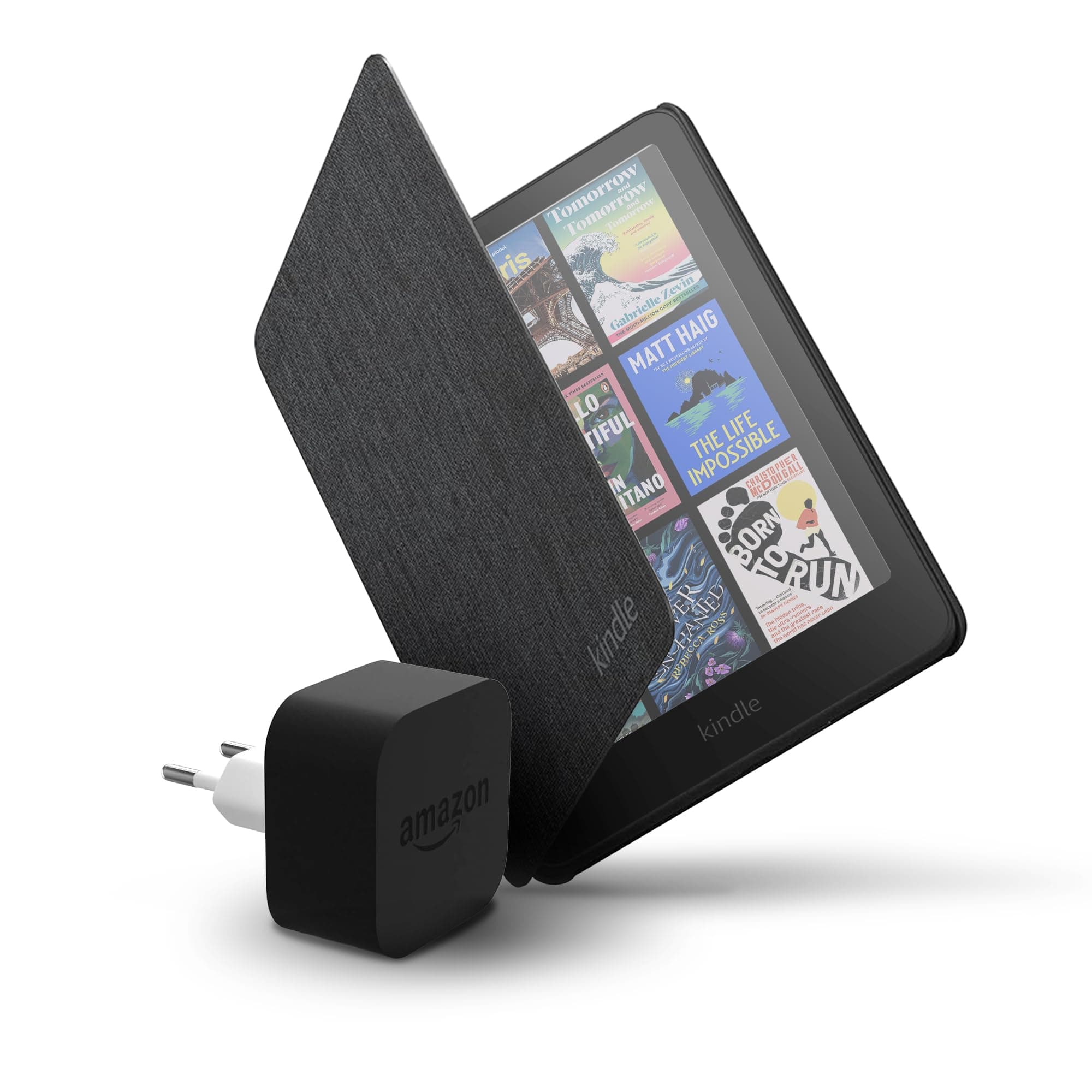 Amazon Kindle Colorsoft 16 GB + étui noir en tissu + adaptateur 9 W