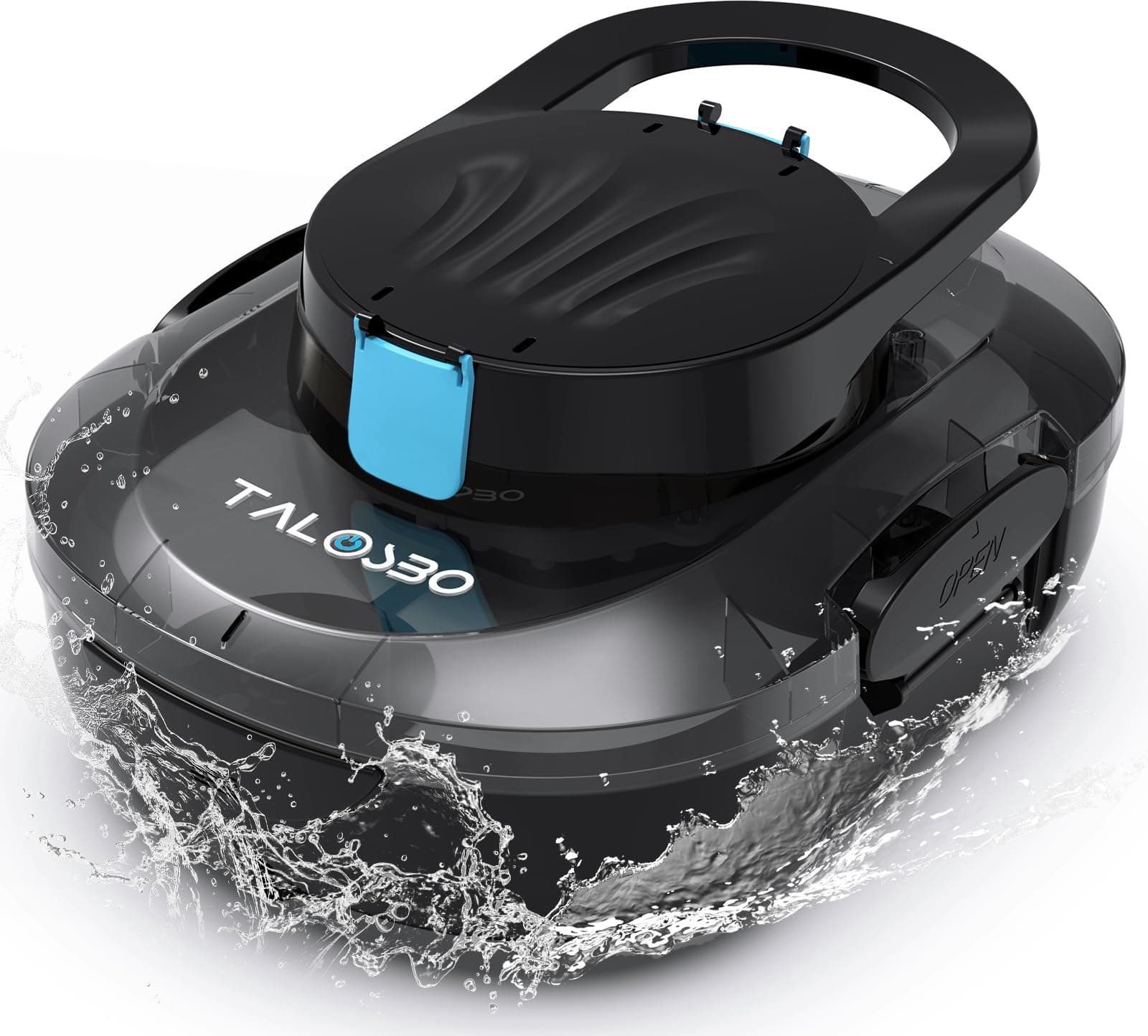 TALOSBO S1PRO (Versione 2026) Robot Piscina Senza Fili, 120 Min di Pulizia, Doppio Motore Aspiratore Piscina, Ricarica 2,5 Ore, per Piscine a Fondo Piatto fino a 100 m²