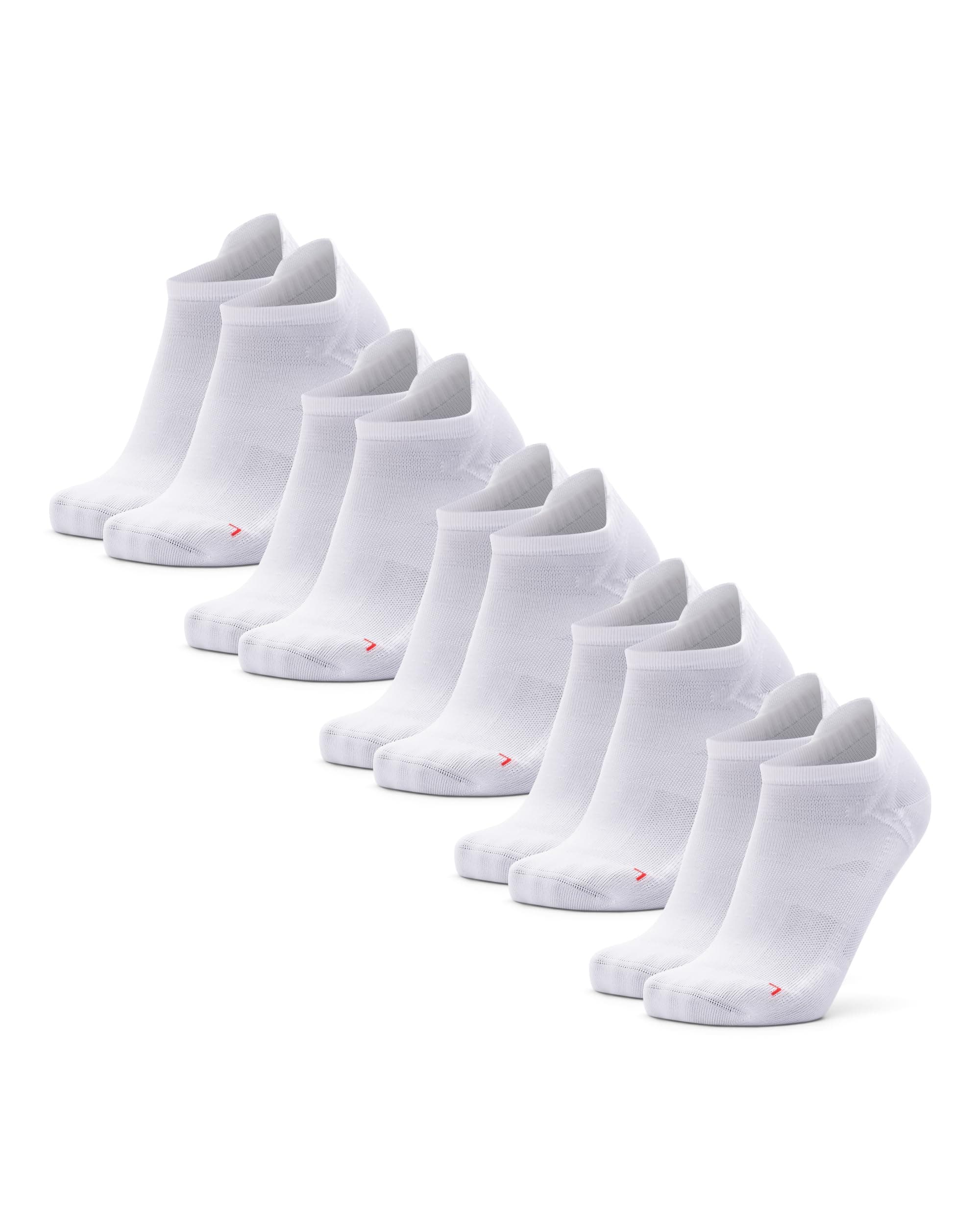 DANISH ENDURANCE Kurze Laufsocken, Sommer Sportsocken, Trainingssocken, Atmungsaktiv, Leichte Kompression & Schweißableitend, Damen und Herren, 5 Paar