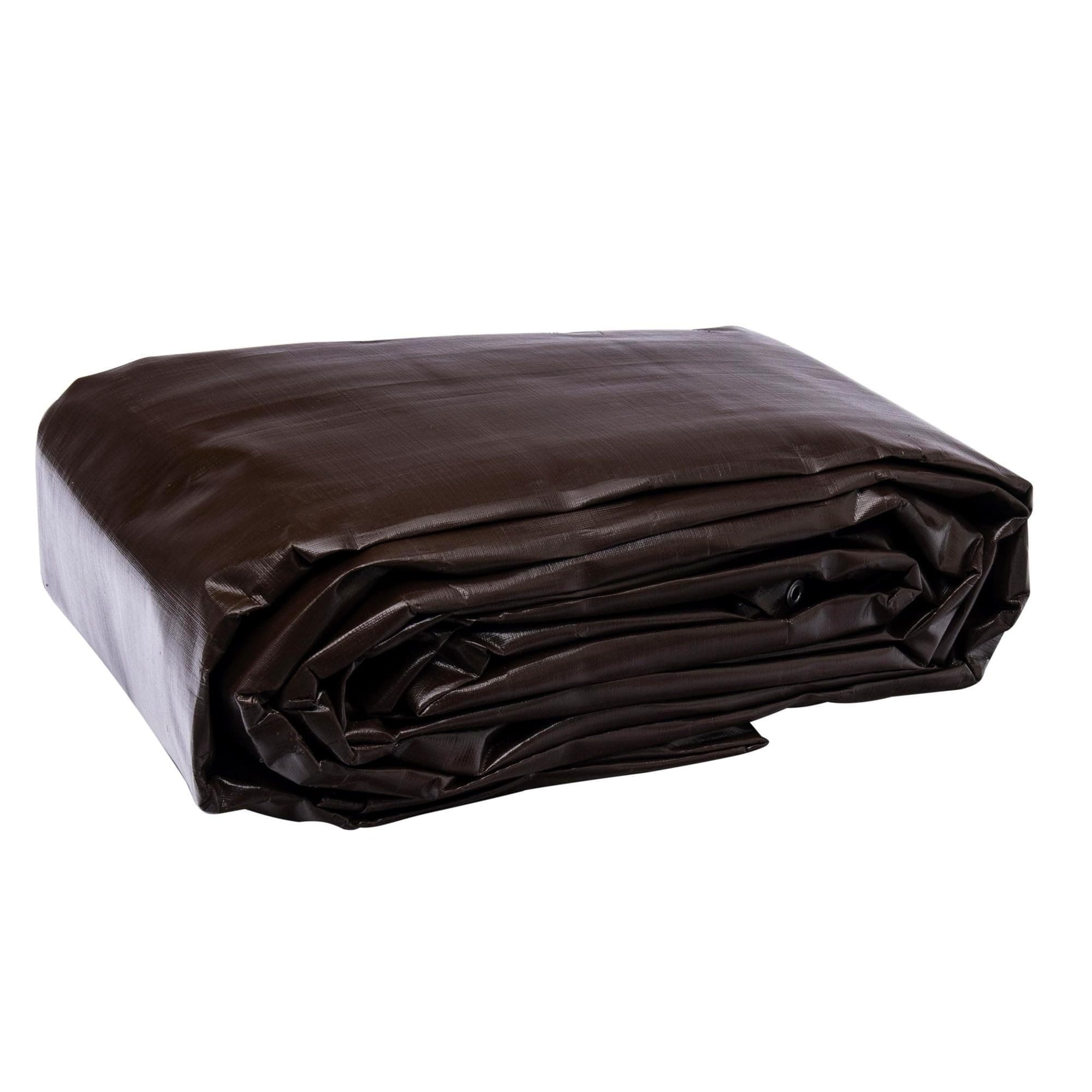WERKA PRO Bâche Professionnelle Ultra Résistante 350g/m², idéale pour Jardinage et Construction, avec illets en Aluminium Tous Les 50 cm, Protection Anti-UV, Dimensions 5 x 8 m, Couleur Marron.
