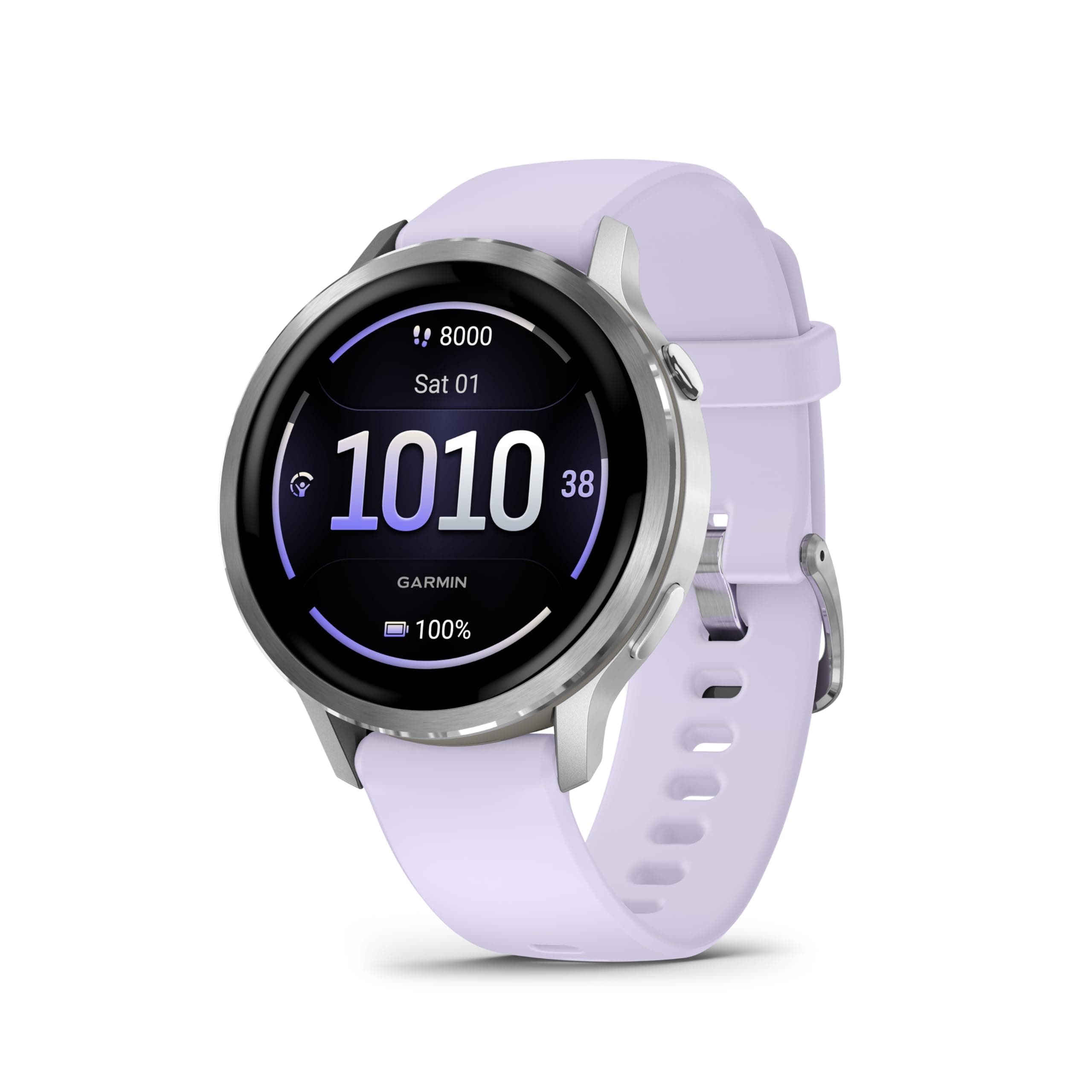 Garmin Venu 4 - Montre GPS connectée forme et santé avec écran Ultra-Lumineux et coloré, Lampe LED intégrée et Fonctions connectée