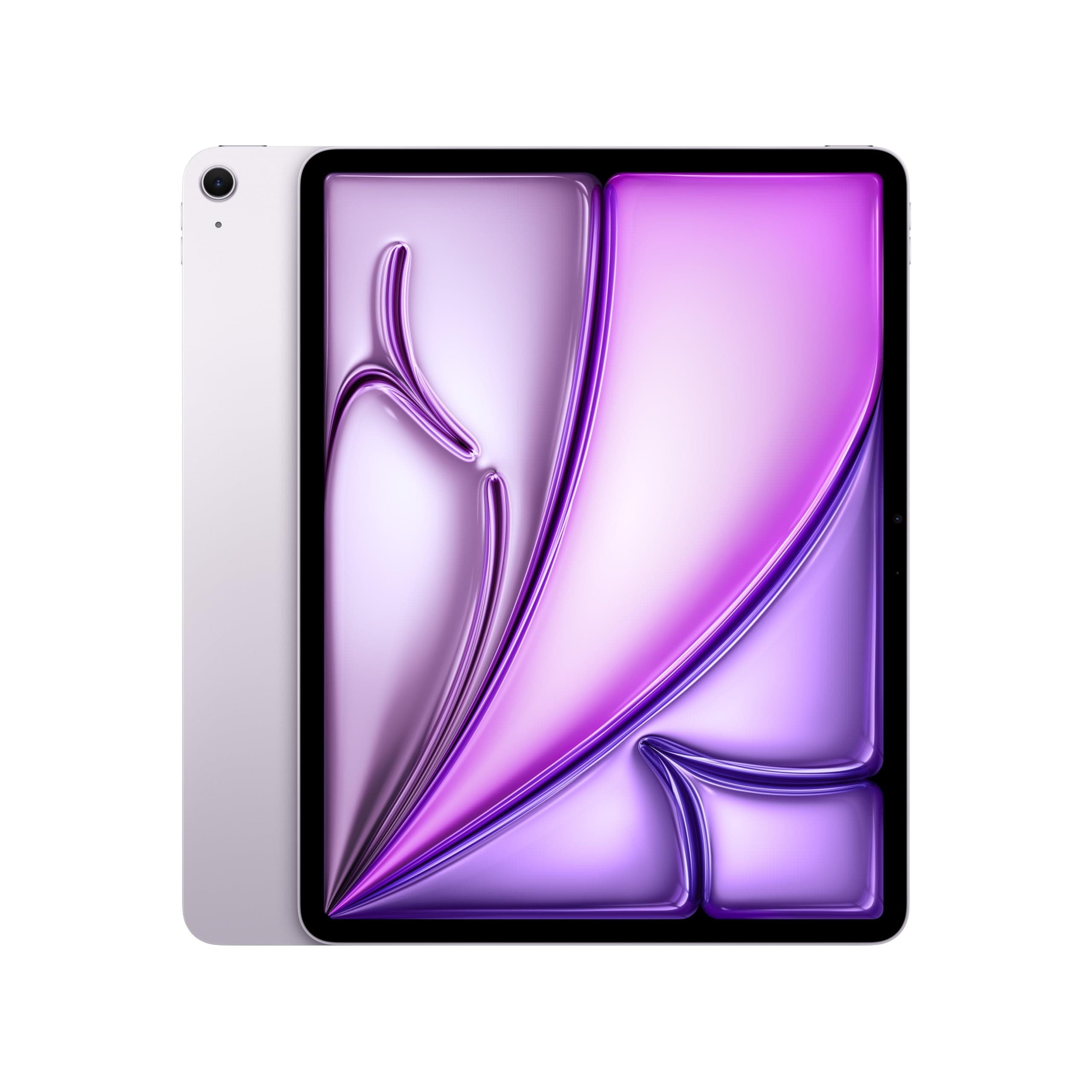 Apple iPad Air de 13 Pulgadas con Chip M3 diseñado para Apple Intelligence, Pantalla Liquid Retina, 128 GB, cámara Frontal/Trasera de 12 Mpx, Wi-Fi 6E, Touch ID — Púrpura