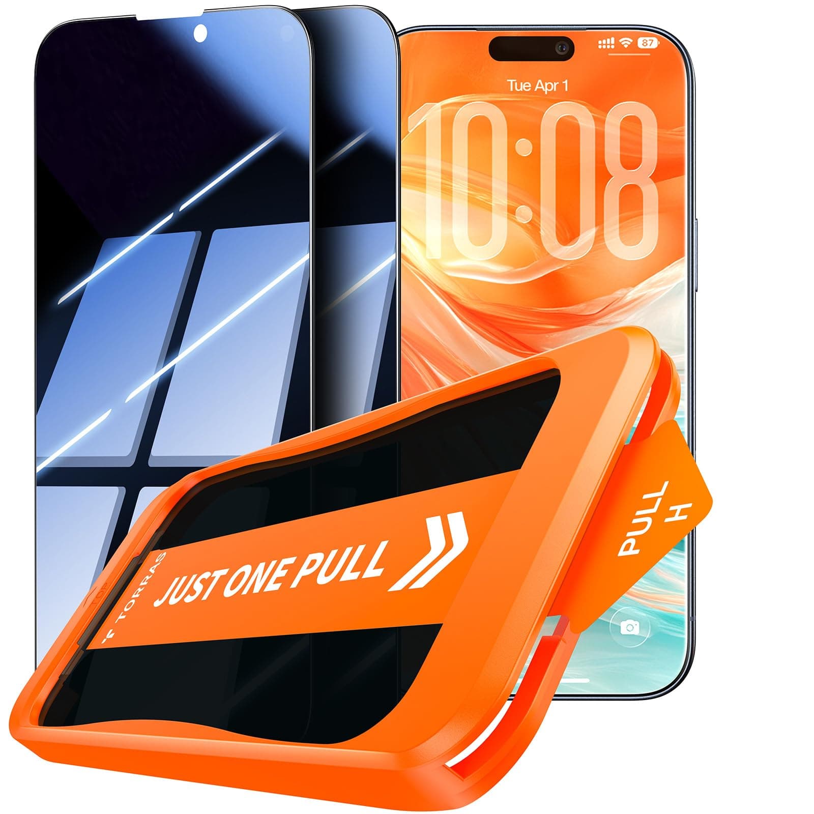 TORRAS für iPhone 17 Air für Panzerglas Sichtschutz [TOP 9H+ Bruchsicheres] Schutzfolie iPhone 17 Air Folie Dauerhaft 9H+ Schutzglas [Full Screen], 0 Blasen Einbaurahmen, 2 Stück