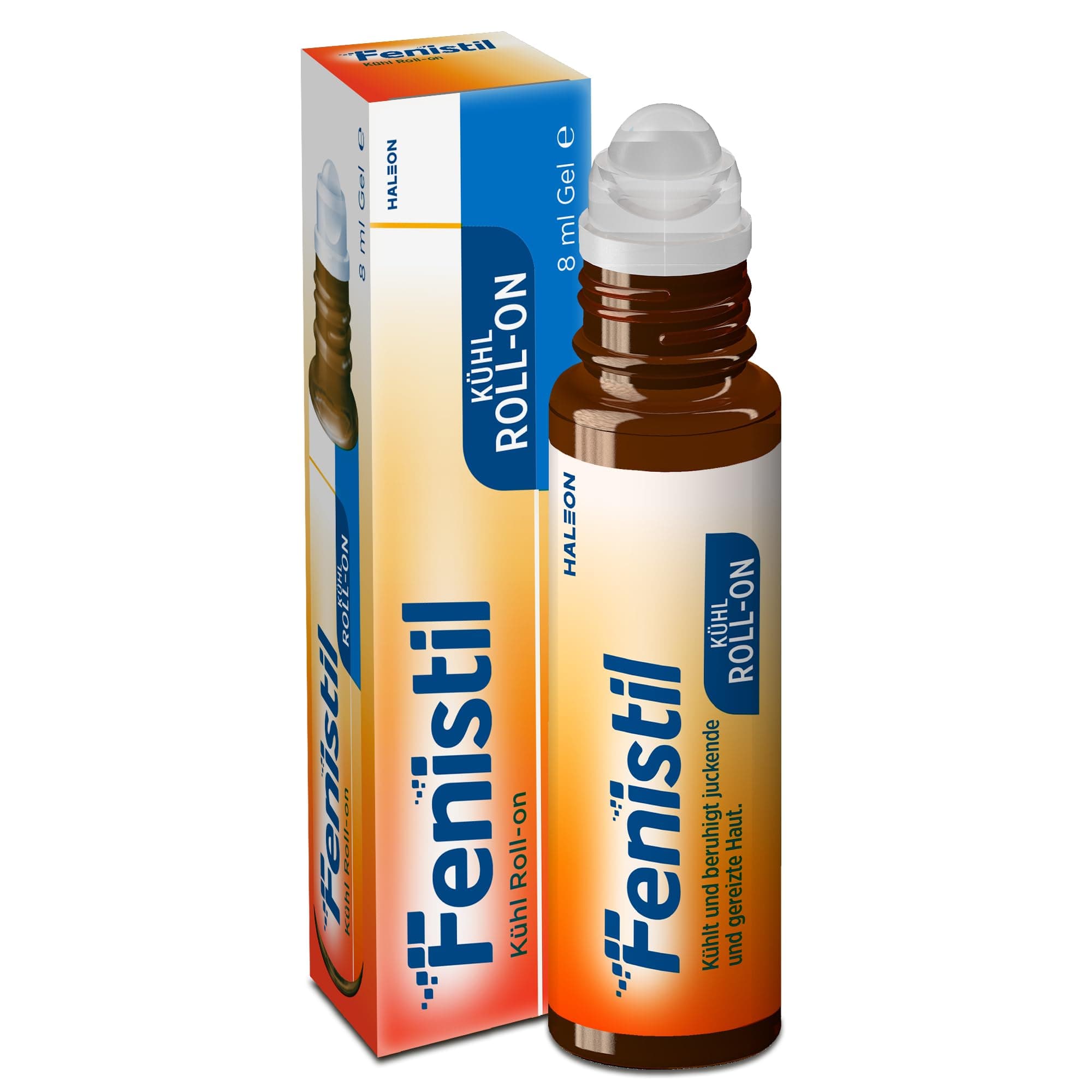 Fenistil Kühl Roll-on, Kosmetikum zur Beruhigung von gereizter und juckender Haut, z.B. bei Mückenstichen, Insektenstichen, Fenistil Roll On 8 ml