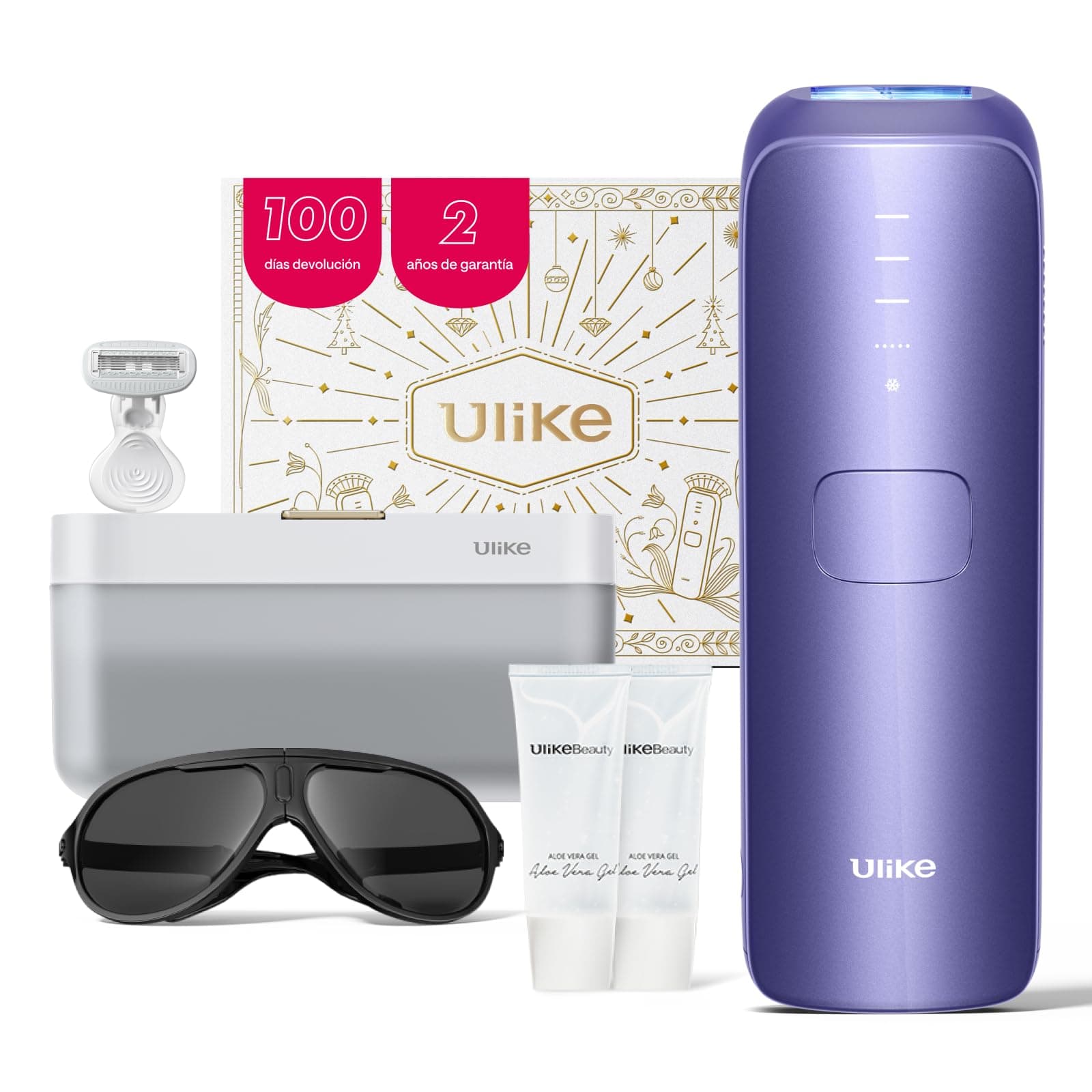 Ulike Air 3 Deluxe – Depiladora Luz Pulsada para Mujer y Hombre, Resultados Prácticamente Indoloros, Alternativa a la Depilación Láser, con Esterilizador UV y Gel de Aloe