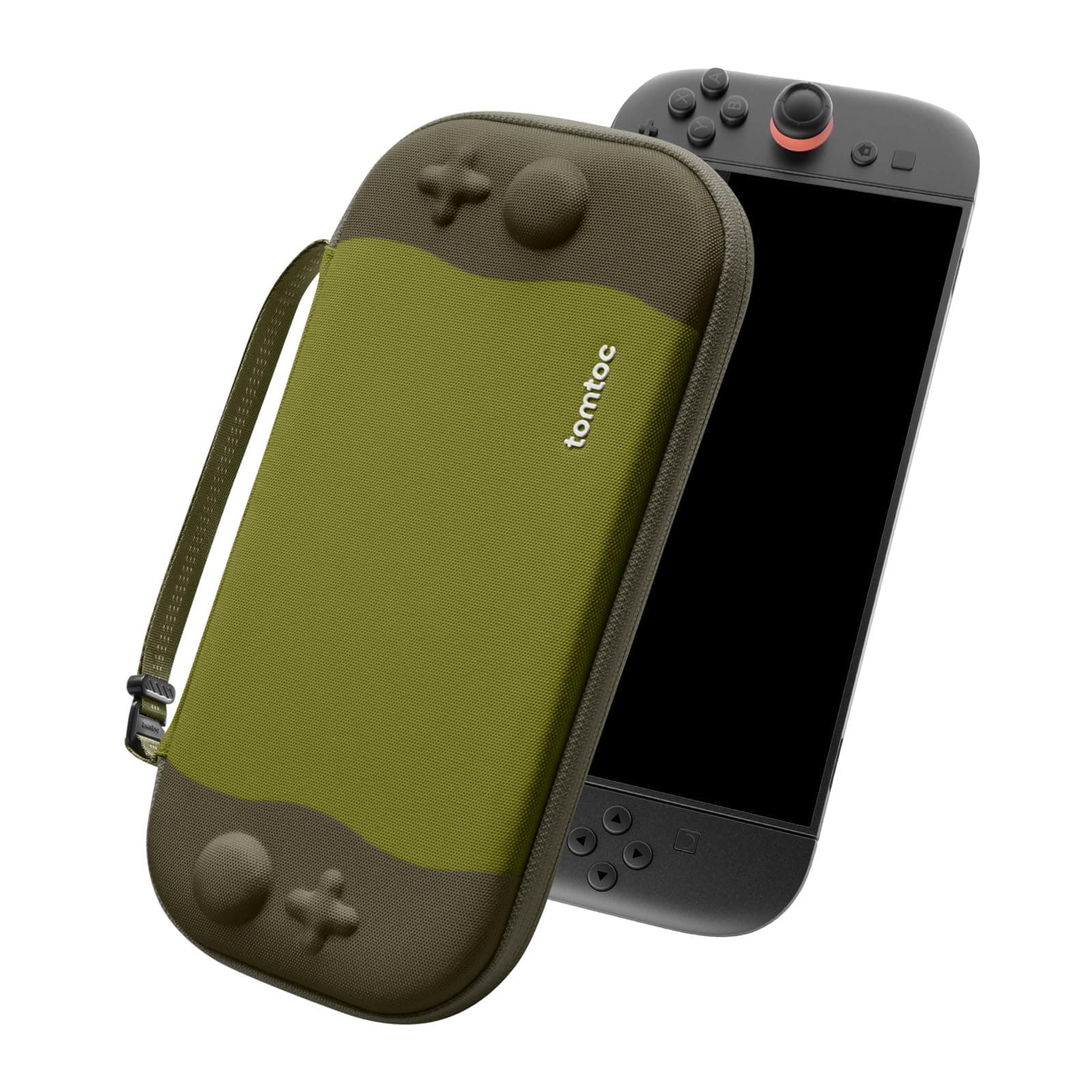 tomtoc Funda para Nintendo Switch 2 (2025), Estuche Delgado Case con 12 Cartuchos de Juego, Bolsa Viaje Transporte Portátil rígido para Consola con Patente Original y protección de Grado Militar