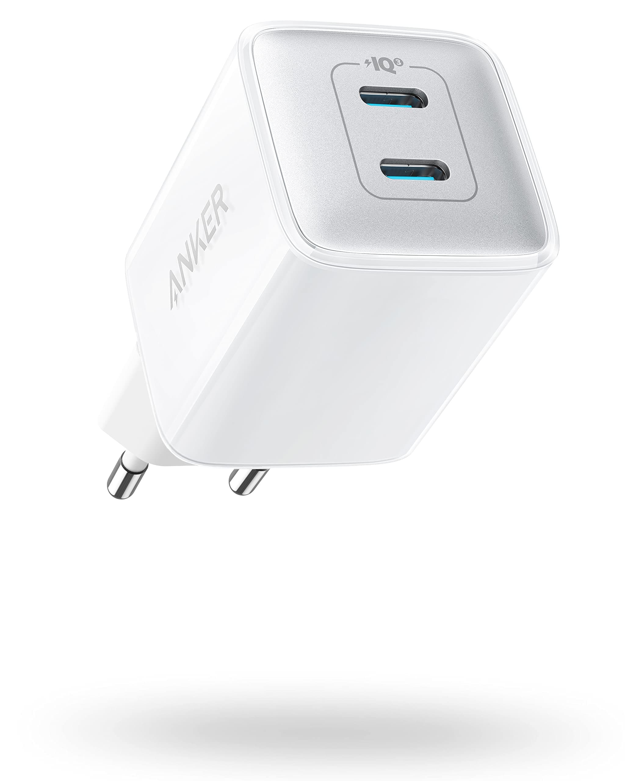 Anker 521 Ladegerät, Anker Nano, 40W PIQ 3.0 Dual-Port USB-C Netzteil, Für iPhone 17/Pro/Pro Max/iPhone Air/16/15, iPad mini, MacBook Air