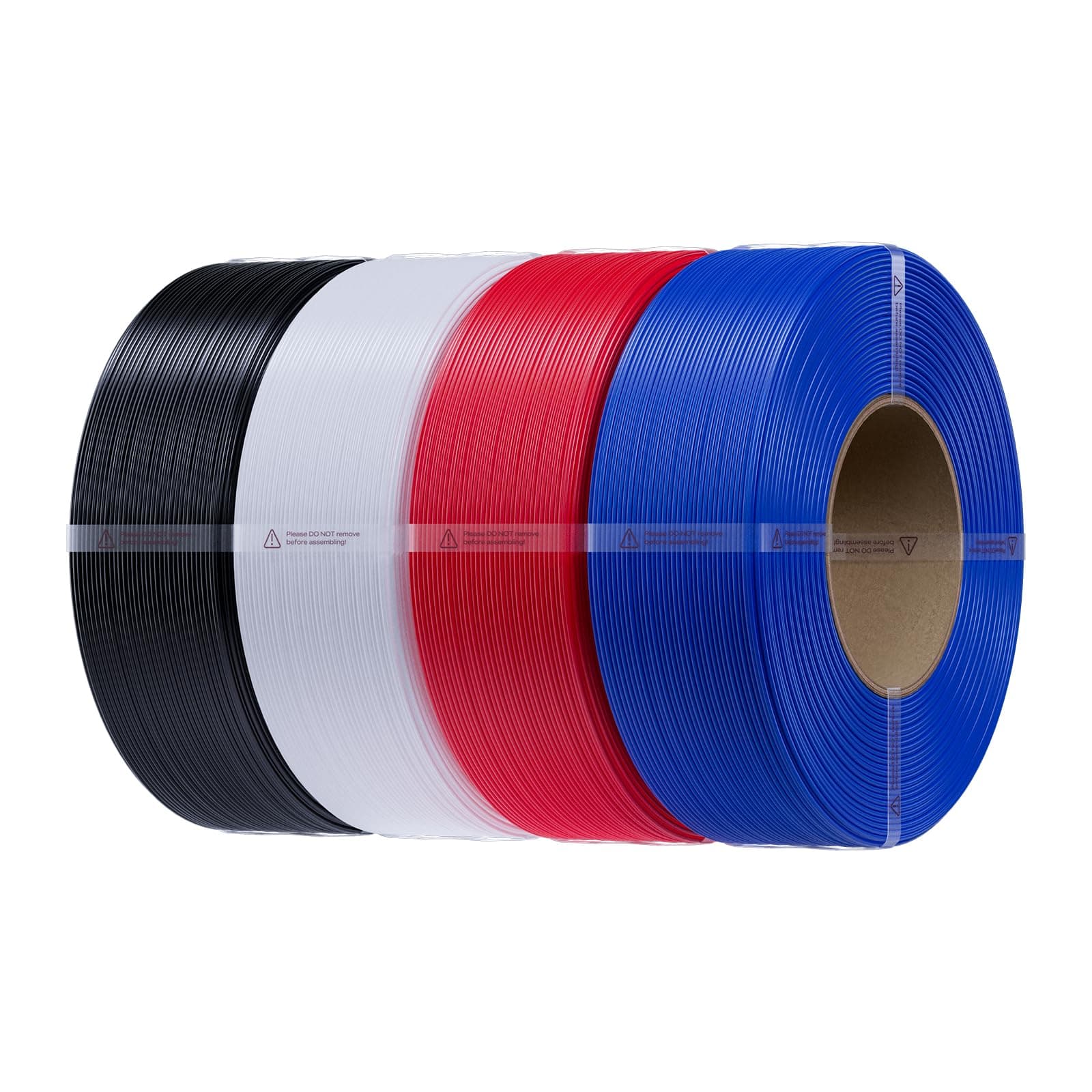 Creality PETG Filament de Recharge 1,75 mm, Filament CR-PETG sans Bobine pour Imprimante 3D, Précision Dimensionnelle +/- 0,02 mm, Excellente Stabilité, 4KG, Noir Blanc Rouge Bleu