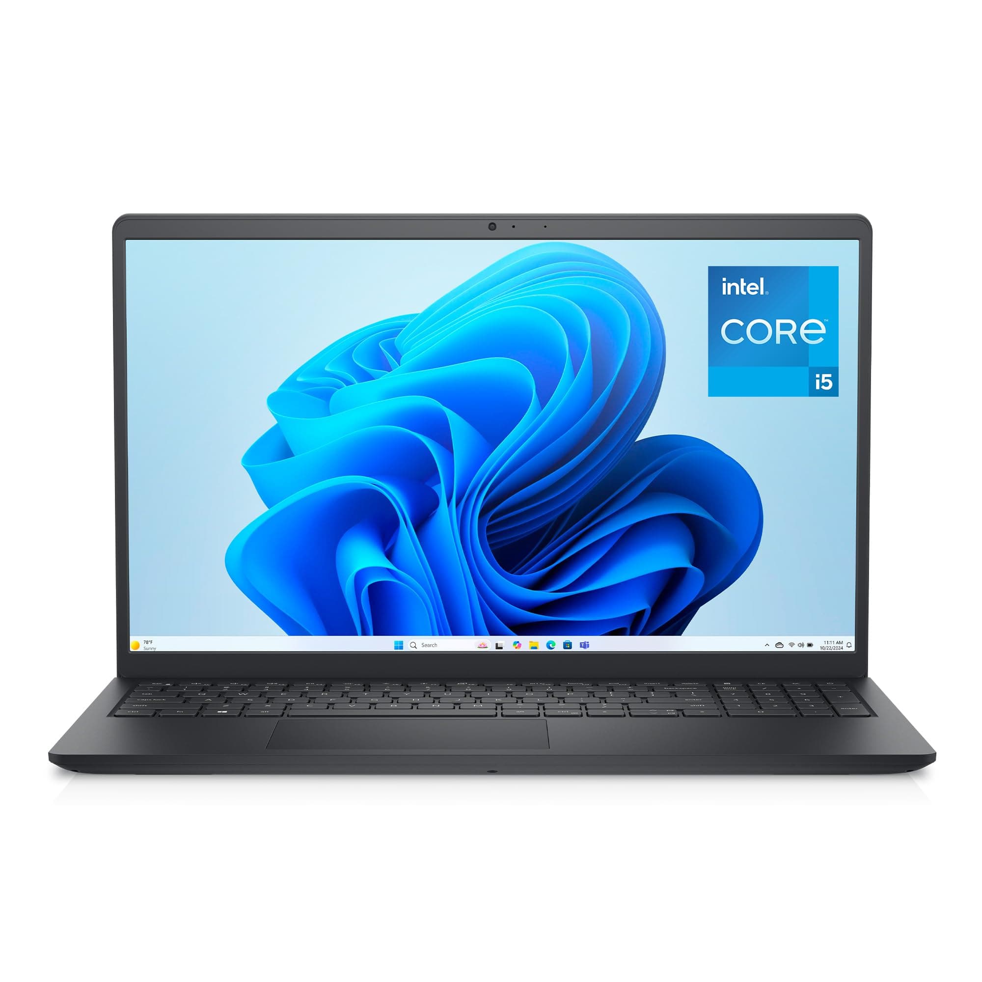 Dell 15 PC Portable DC15250, écran 15,6 po FHD 120Hz antireflet, Intel Core i5-1334U, 16 Go RAM, 512 Go SSD, Intel UHD, Windows 11 Home, Clavier AZERTY, Carbon Black (Chargeur Vendu séparément)