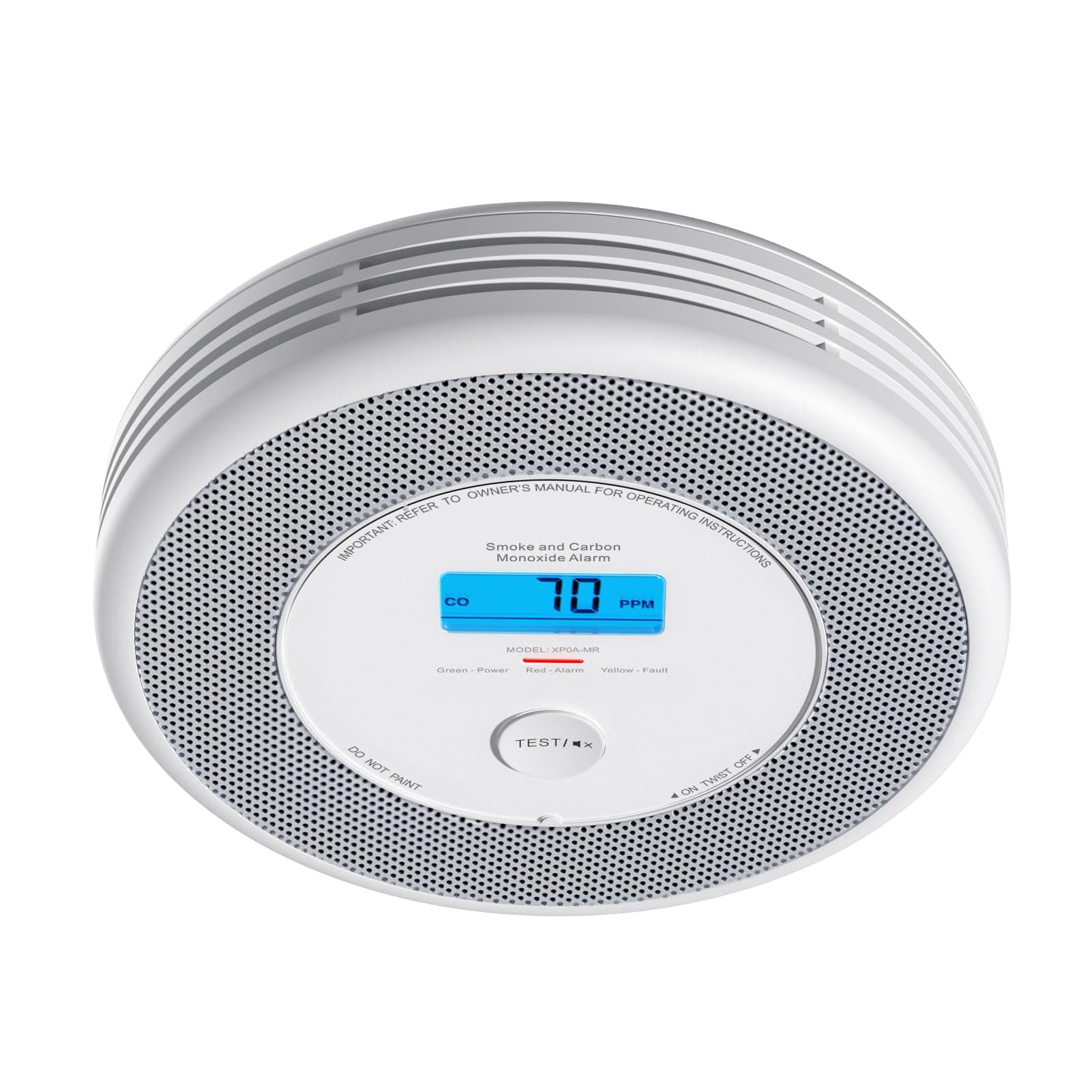 X-Sense Rauch und CO Melder mit Sprachalarm und Standortansage, mit XP0A-MR11 Kits, 30 mm dick ohne SBS50 Basisstation, XP0A-MR, 1 Stück