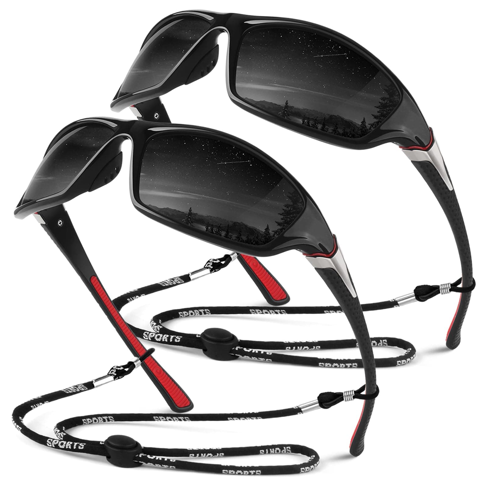 Sunier Gafas de Sol Hombre Mujer Polarizadas Deportivas Gafas de Sol Conduciendo Pesca Ciclismo Protección 100% UV400