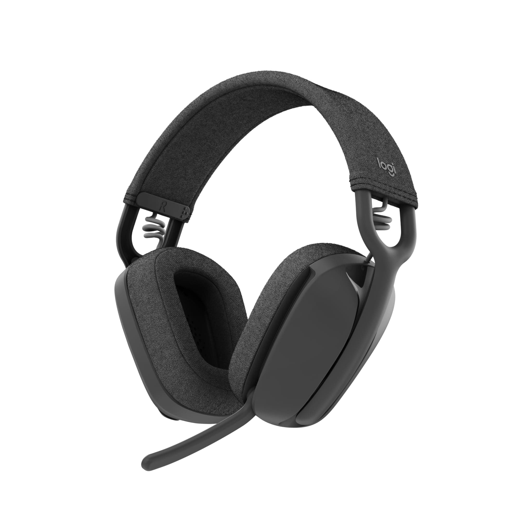 Logitech Zone Vibe 100 Casque d'écoute léger sans fil | Micro anti-bruit de fond, Écouteurs Bluetooth multipoint avancés, Fonctionne avec Teams, Google Meet, Zoom, Mac/PC - Gris