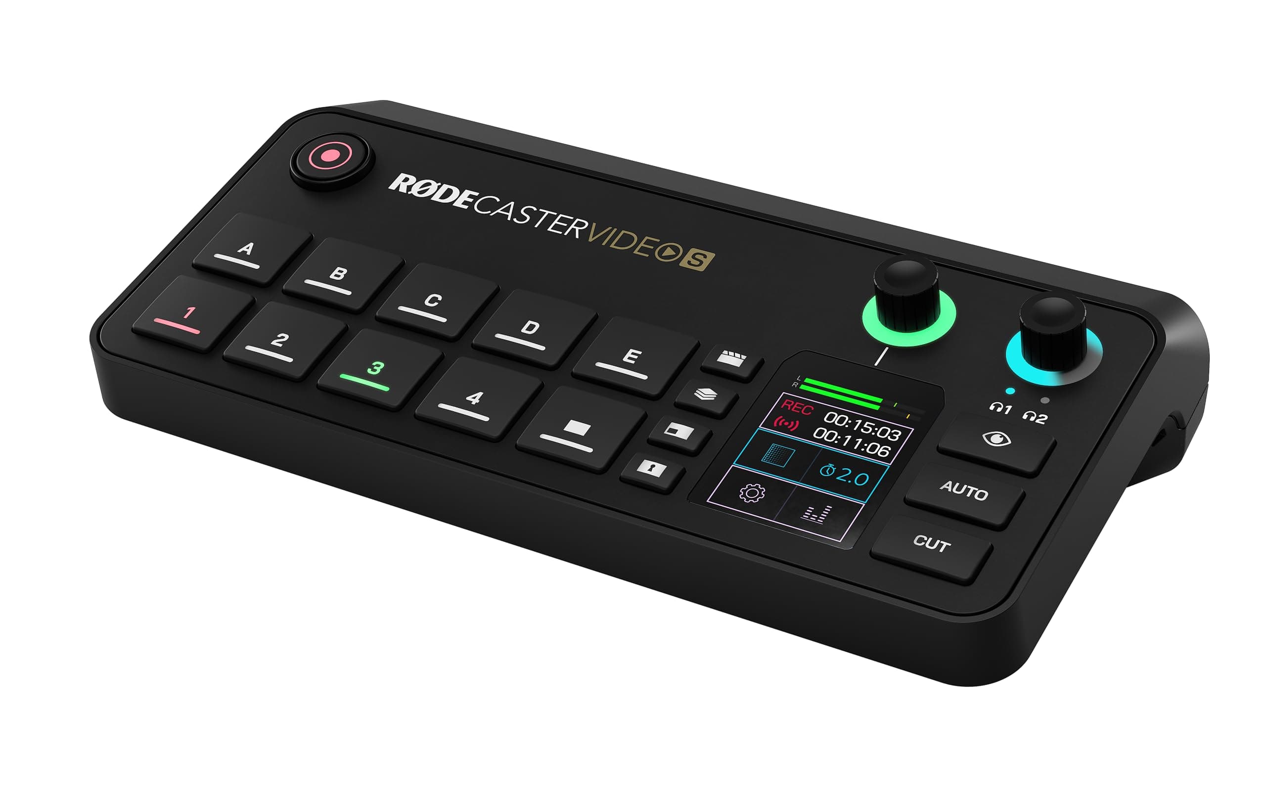 RØDE RØDECaster Video S – Conmutador de vídeo para podcasts y Interfaz de Audio – Multicámara, 4 entradas de Video (HDMI y USB), 1080p60, Escenas de múltiples Fuentes