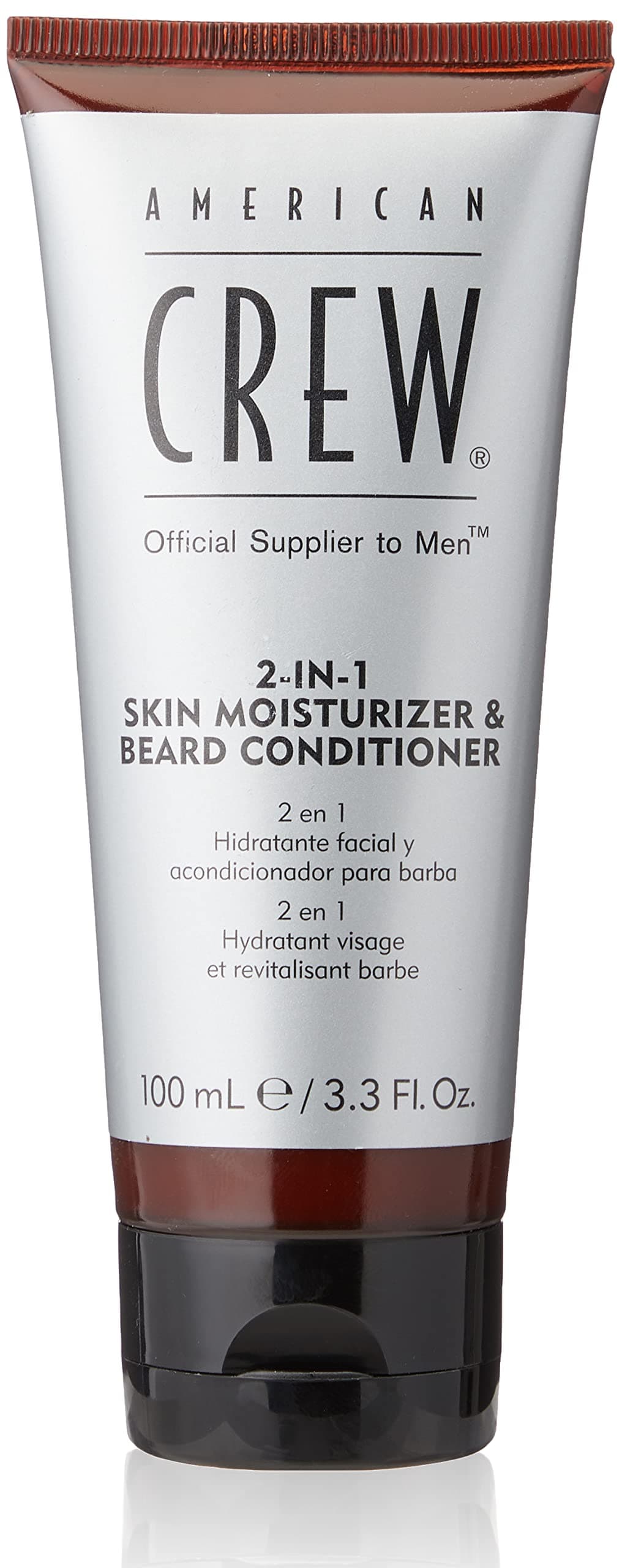 AMERICAN CREW - 2-in-1 Skin Moisturizer & Beard Conditioner, 100 ml, Feuchtigkeitscreme und Conditioner in einem Produkt, für weiche und gepflegte Barthaare