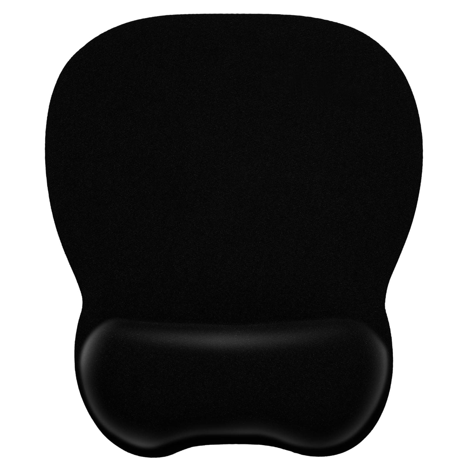 EooCoo Alfombrilla Ratón Ergonómico con Reposamuñecas, Gaming Mousepad con Tejido de Licra, Duradero Mouse Pad, Base no Deslizante, Alfombrilla de Ratón para PC, Portátil, Oficina y Hogar, Desk, Negro