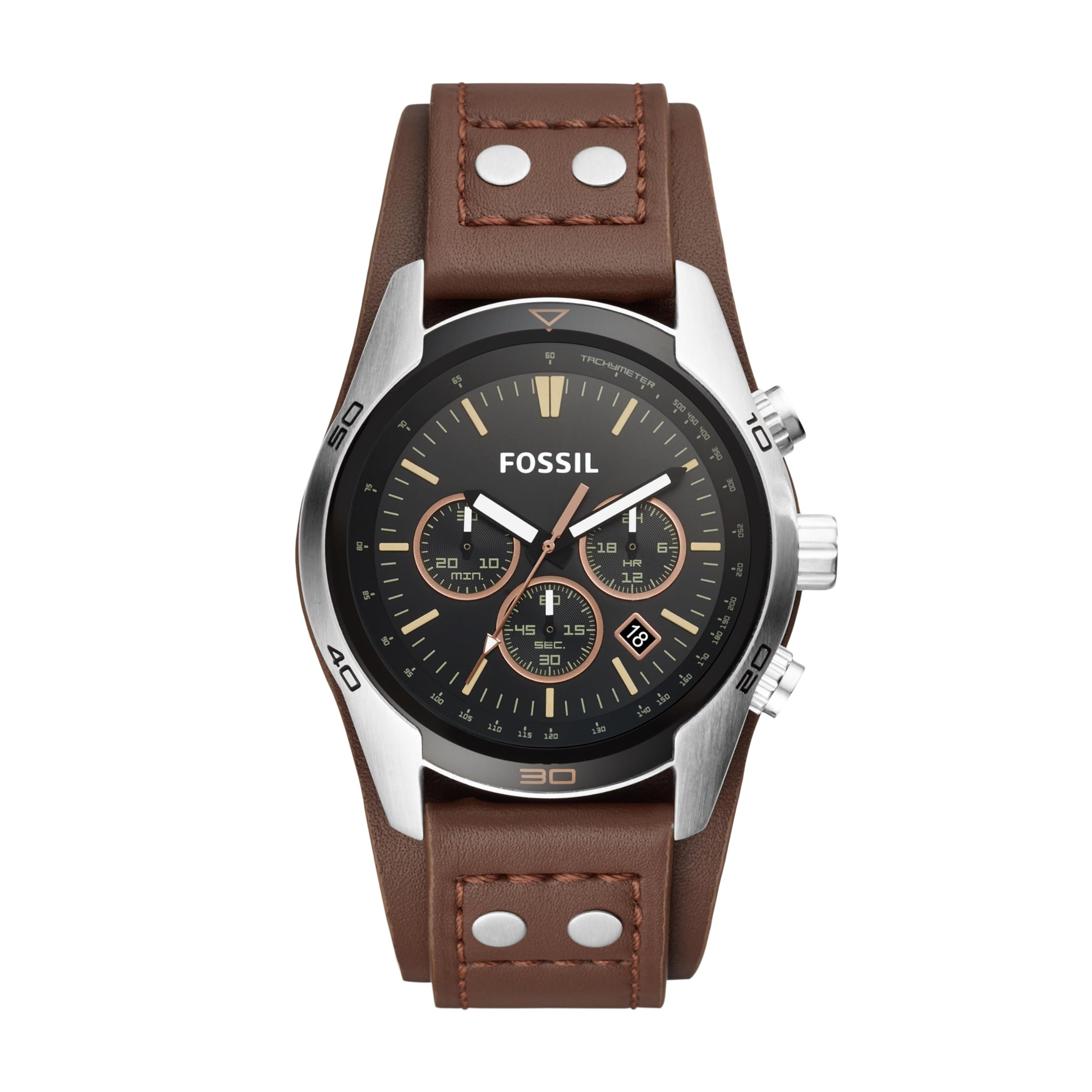 Fossil Reloj para Hombre Coachman, Movimiento cronógrafo de Cuarzo