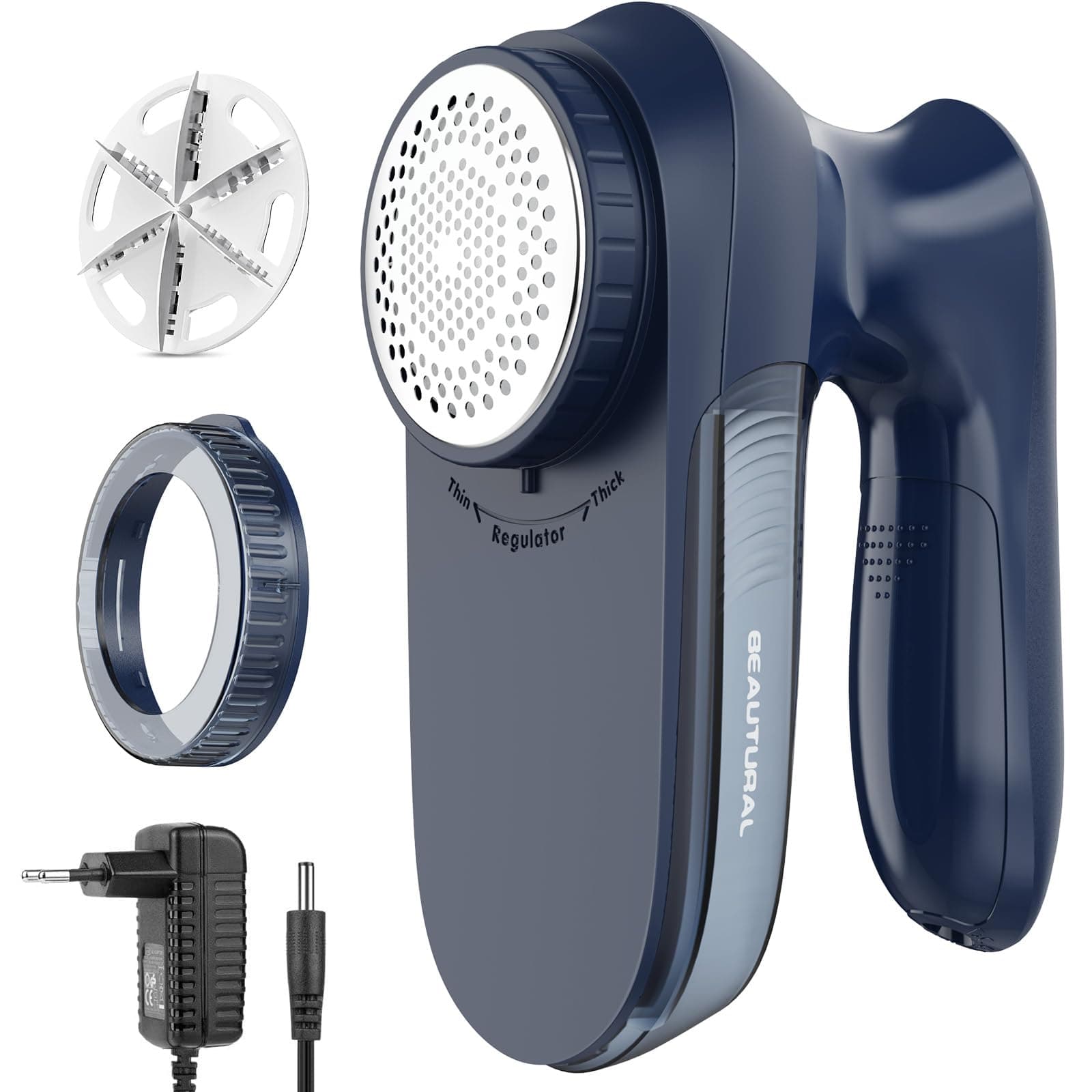 Beautural Quitapelusas Electrico de Ropa, Removedor de Pelusas Potente y eficiente, con AC Plug Cable o con Pilas, Especial y coveniente Version para su Familia