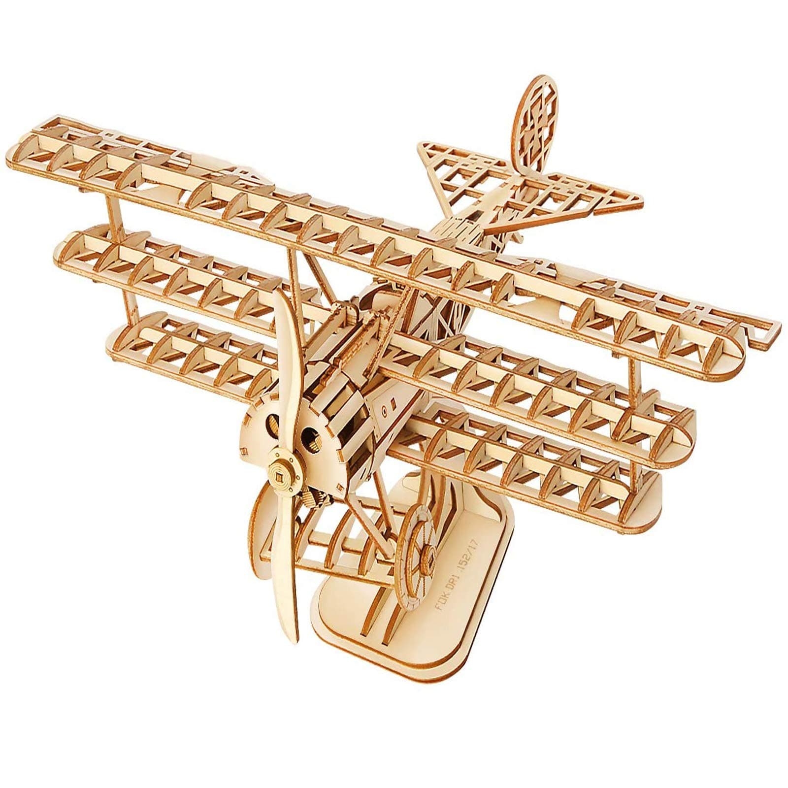 Rolife Woodcraft Baukasten 3D Holz Puzzle Kits DIY Spielzeug Geschenk Jugendliche und Erwachsene (Airplane)