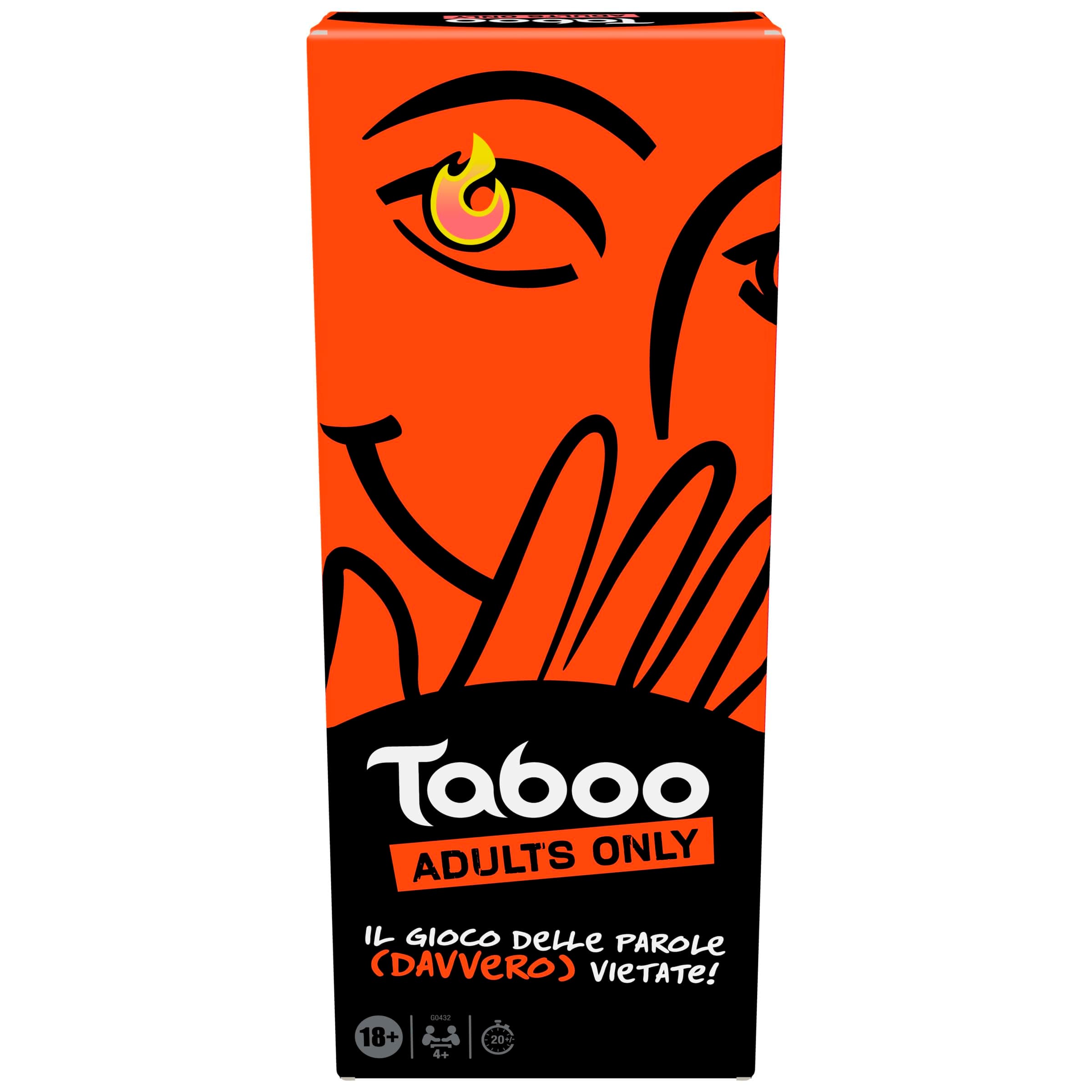 Hasbro Taboo Uncensored, Gioco da Tavolo e di Società per Soli Adulti, Giochi per Feste con Amici da 18 Anni in su, Domande e Indovinelli Fino a 10 Giocatori