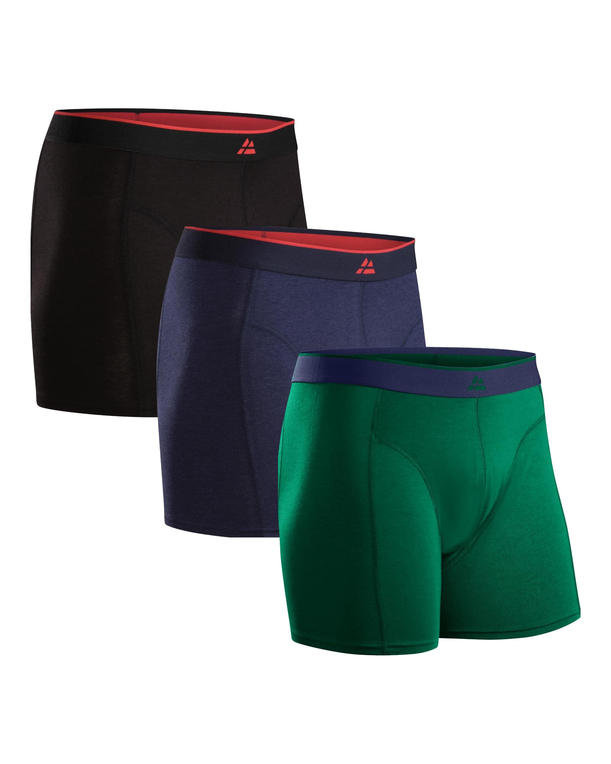DANISH ENDURANCE 3er Pack Bambus Boxershorts Herren, Superweiche Unterhosen Männer, Bequem, Atmungsaktiv & Etikettfrei