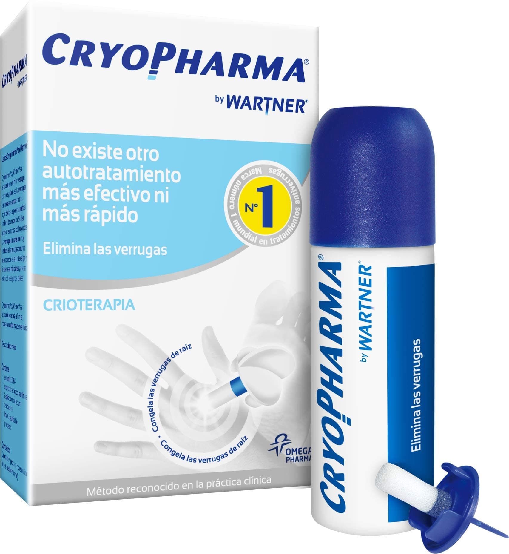 Cryopharma - Tratamiento Anti Verrugas, Criogenización de verrugas Comunes y Plantares, 50 ml spary