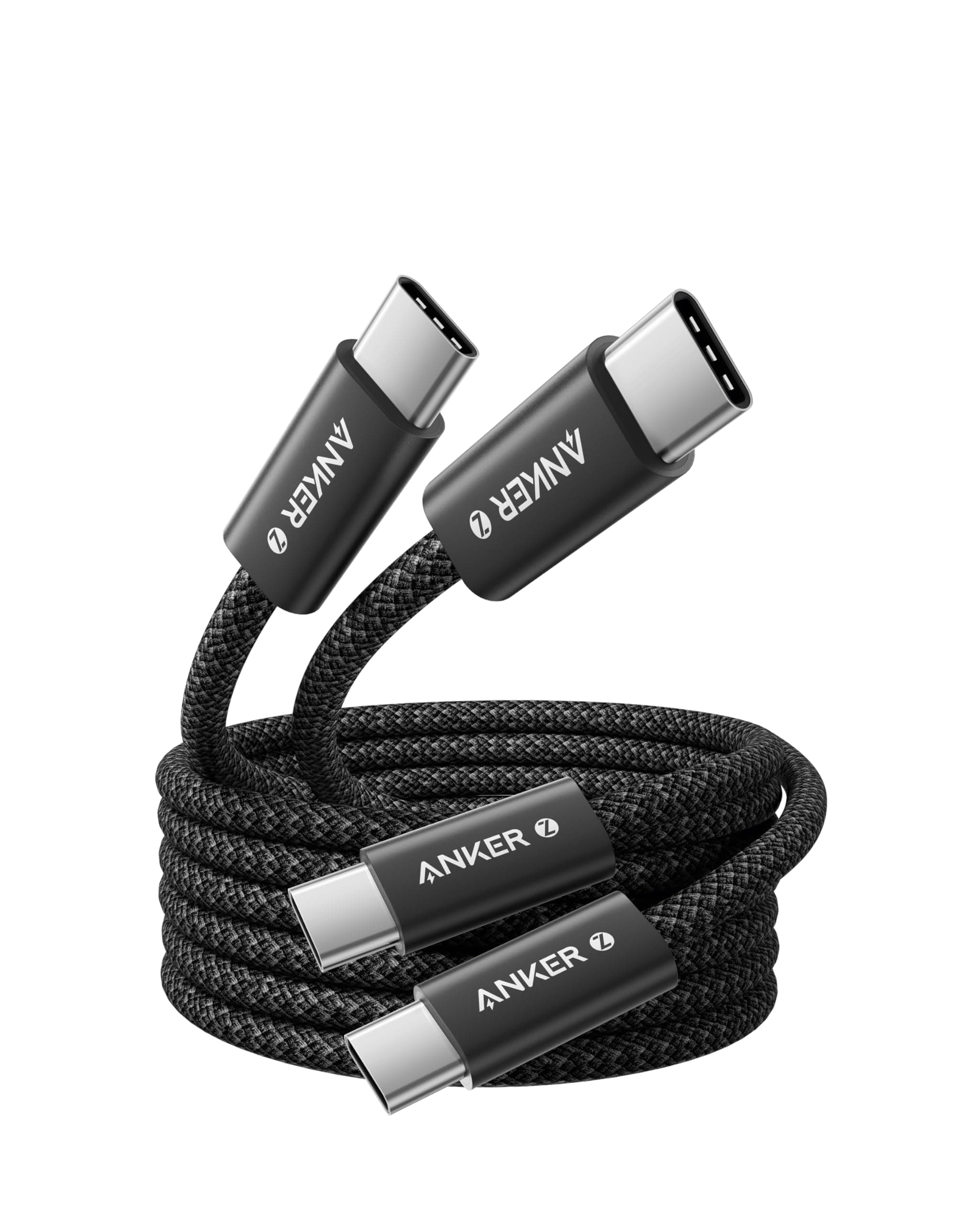 Anker 240W USB C Kabel, [2 Stück 1,8m] PD 3.1 Schnellladekabel USB C auf USB C Kabel, USB C Ladekabel für iPhone 17 Pro Max/iPhone Air/16/15 Serie, Samsung Galaxy S25/S24, MacBook Pro/Air, iPad Pro