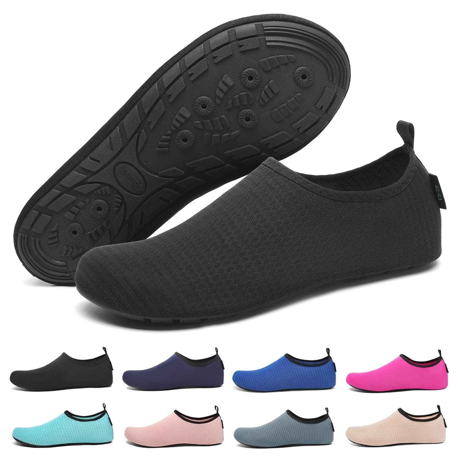 SAGUARO Scarpe da Scoglio Asciugatura Rapida con 7 Fori di Drenaggio per Donna Uomo Rombi Gr.36-47