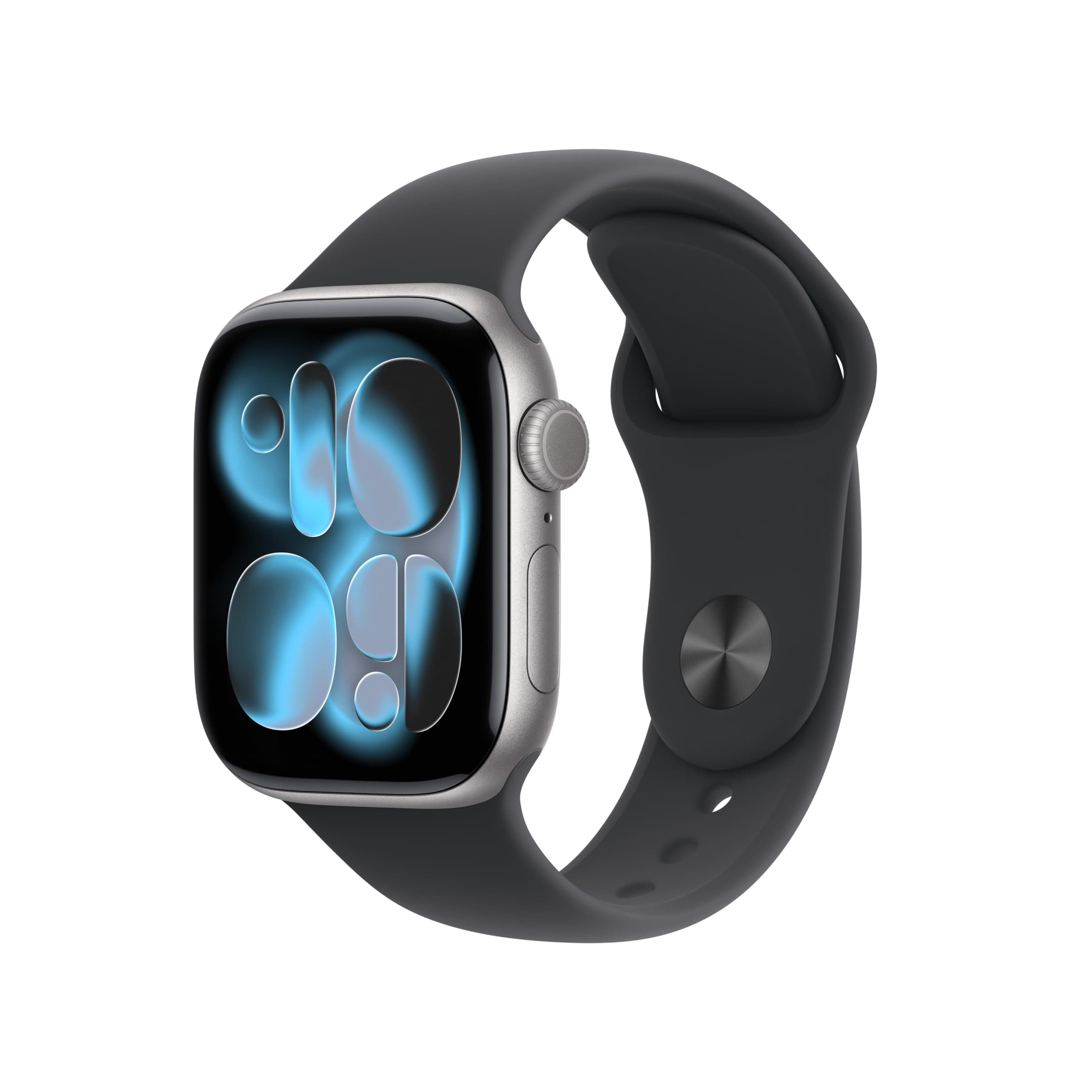 Apple Watch Series 11 GPS con Caja de Aluminio en Gris Espacial de 42 mm y Correa Deportiva Negra-Talla M/L.Calidad del Sueño,monitores de entreno y Salud,Pantalla Siempre Activa, Resistencia al Agua