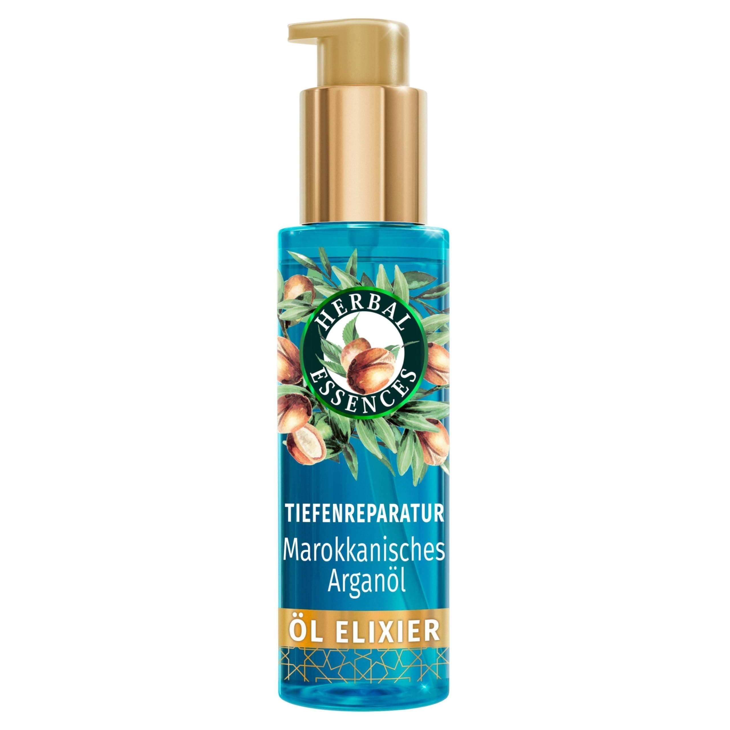Herbal Essences Deep Repair Marokkanisches Arganöl Elixier 95ml Für Glattes Und Glänzendes Haar. Dringt Tief In Das Haar Ein, Um Es Zu Nähren, Zu Stärken Und Zu Reparieren. Leichte Und Vegane Formel