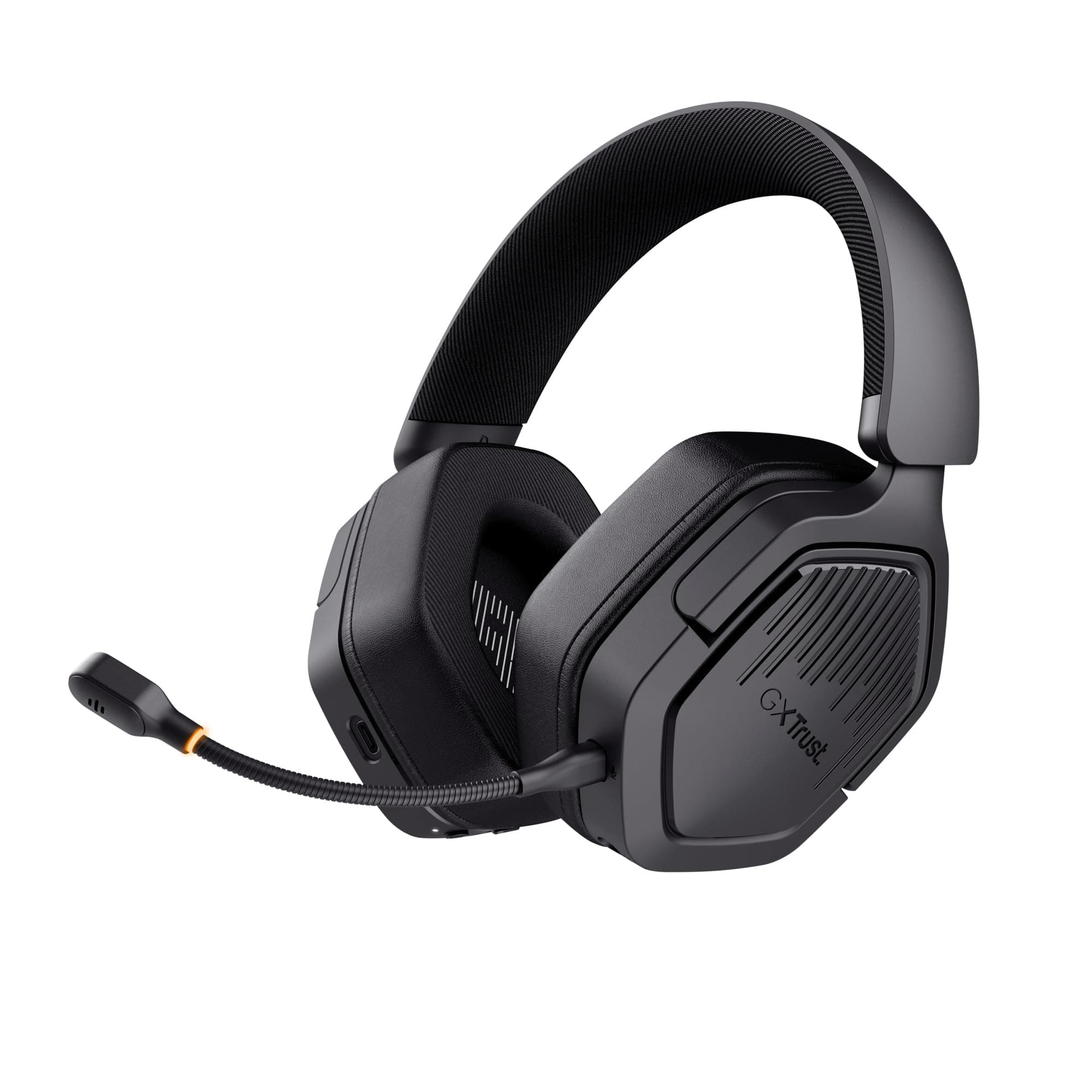GXTrust 1493 Ravox Cuffie Gaming Wireless Bluetooth + 2.4 GHz per PS5 PS4 Switch PC Mobile, Driver da 50 mm, Batteria da 70 Ore, Bassa Latenza, Cuffie Bluetooth Over Ear con Microfono, Nero