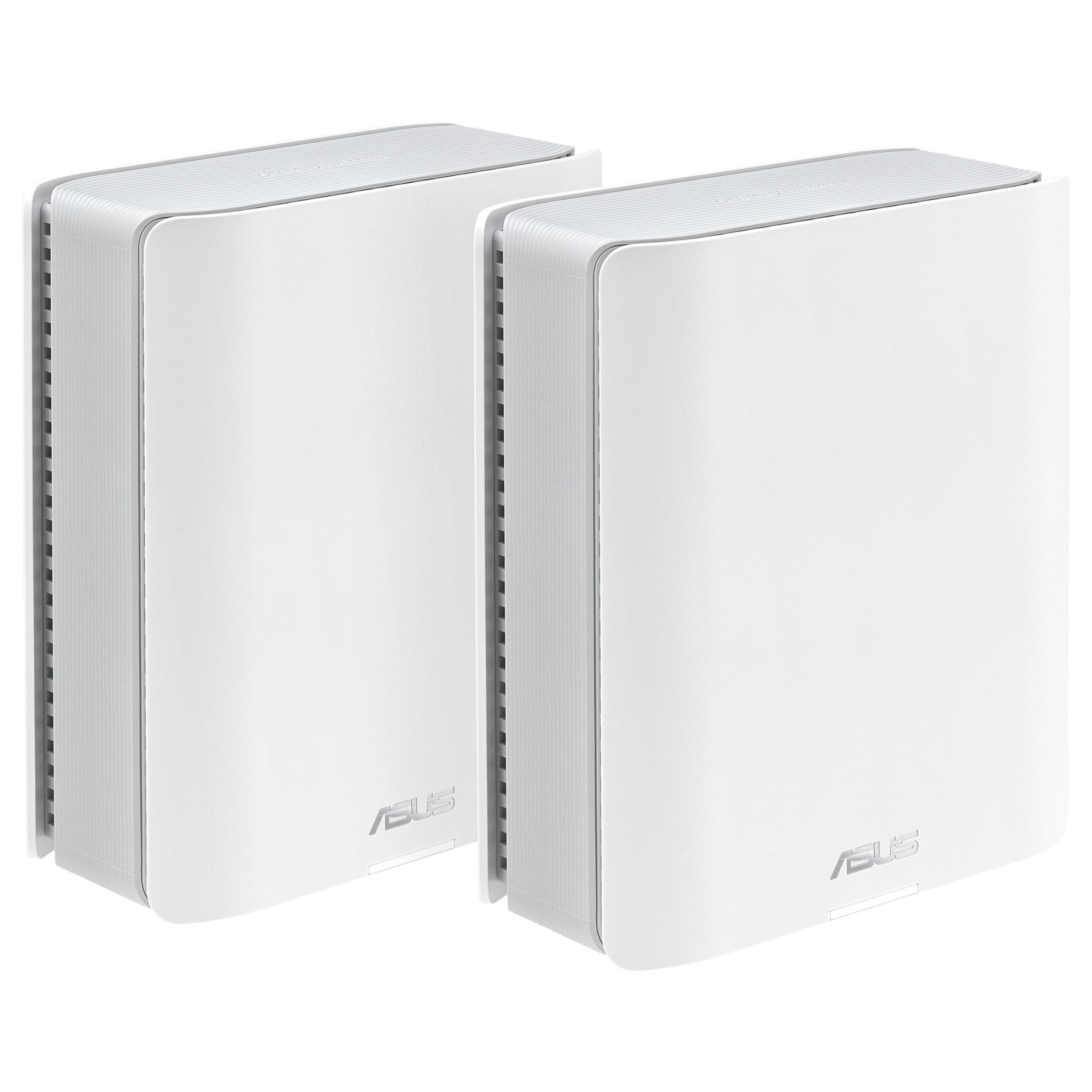 ASUS ZenWiFi BT10 2-Pack - WiFi 7 Mesh tribanda, 18 Gbps, 557 m2 (2 Unidades), Dos Puertos 10G, Seguridad y Controles parentales incluidos, Smart Home Master SSIDs, Mobile Tethering 4G y 5G, Blanco