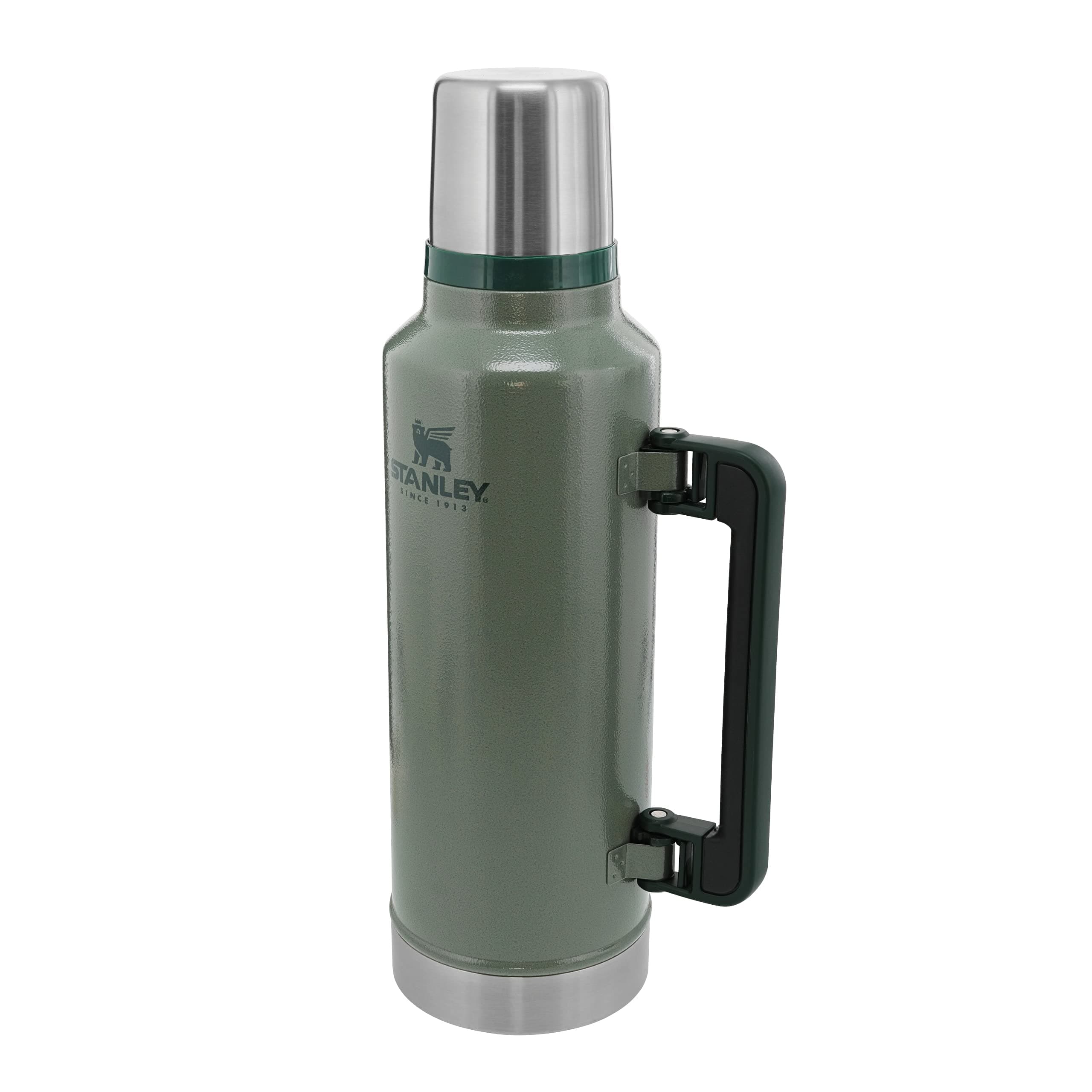 Stanley 1913 Classic Legendary Thermosflasche 1.9L - Thermos Hält 45 Stunden Heiß Oder Kalt - Edelstahl Thermoskanne - BPA-Frei - Spülmaschinenfest - Hammertone Green