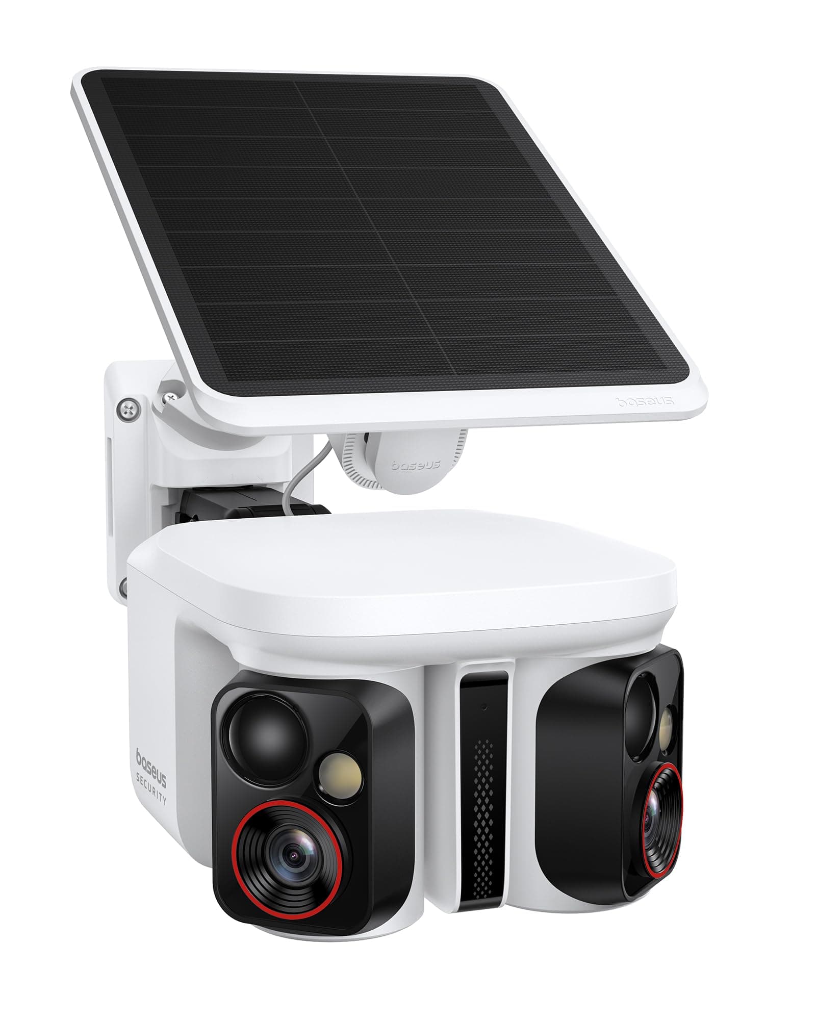 Baseus Security X1 Pro Cámara de Vigilancia Exterior – Doble Seguimiento IA, vigilancia 300°, visión Nocturna, cámara Solar inalámbrica a batería con detección IA, Patrulla automática, hasta 512 GB