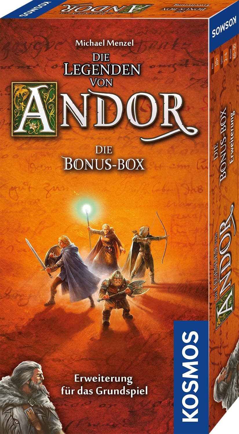 Kosmos 684358 Andor - Die Bonus-Box, Variantenreiche Erweiterung für den Fantasy-Klassiker Die Legenden von Andor, ab 10 Jahren