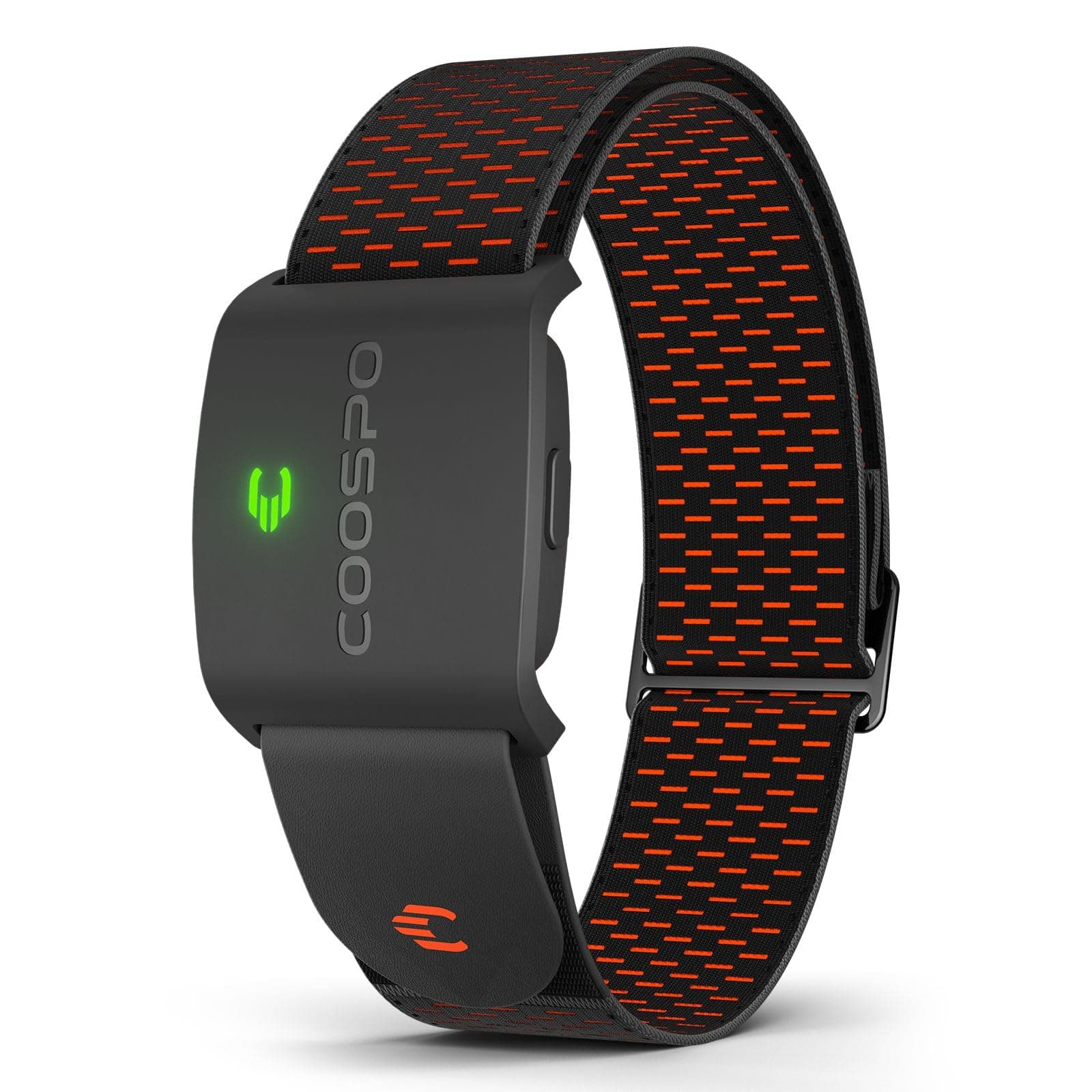 COOSPO HW9 Pulsómetros HRV Zona de Frecuencia Cardíaca Banda Bluetooth5.0 Ant+ con Memoria Sensor LED, IP67 Impermeable Rechargeable Heart Rate Monitor Bracelet Compatible con Wahoo Strava Polar
