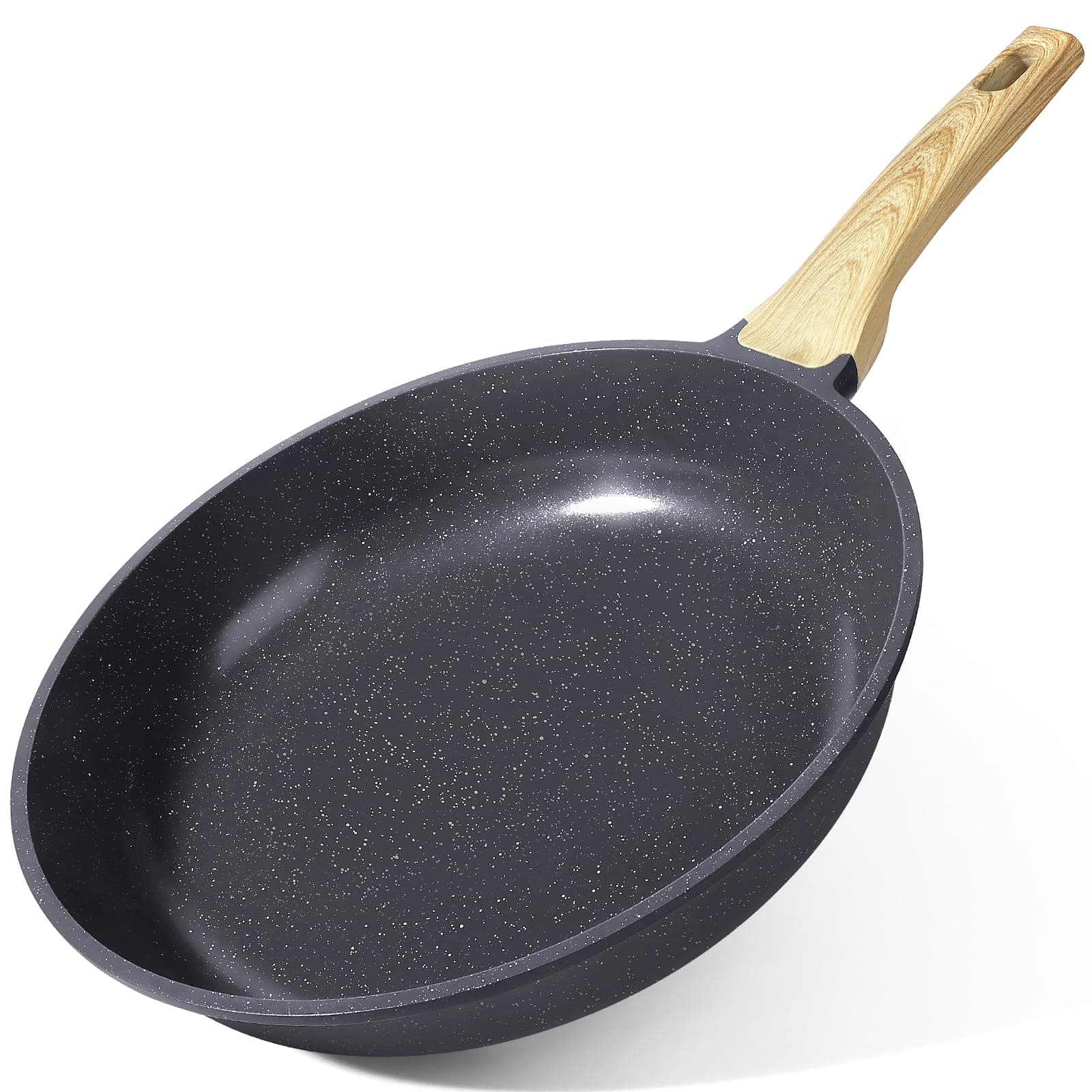 GiPP Padella Antiaderente – Padella Sana e Atossica, Compatibile con Induzione, Senza PFAS e PFOA, Lavabile in Lavastoviglie(Grigio,26CM)
