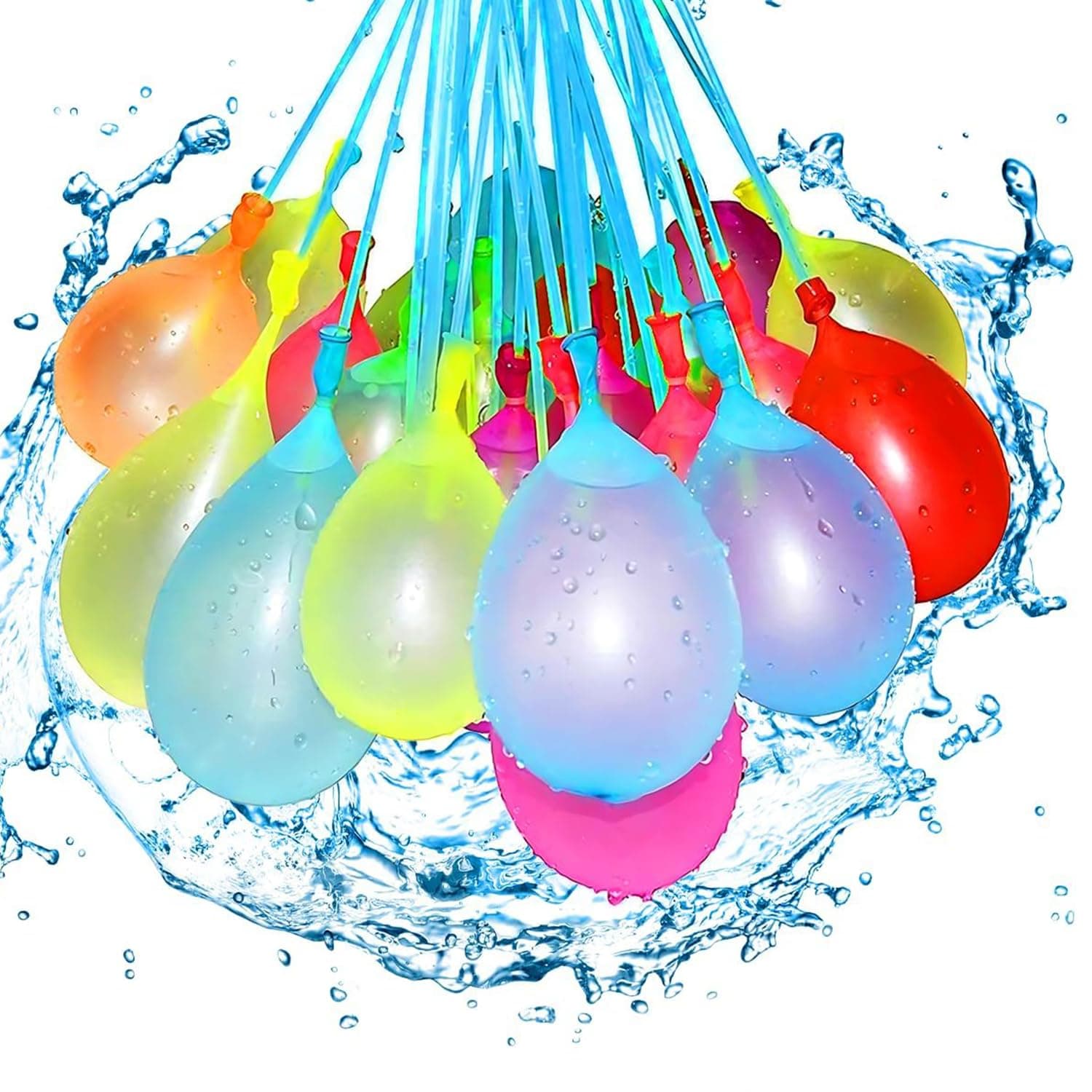 HW CASA Gavettoni Acqua 333 Pezzi, Palloncini Acqua Autosigillanti 60s, 100% Lattice Naturale, Palloncini per Giochi Bambini Estivi, Ideali per Spiaggia, Piscina e Festeggiamenti all'Aperto