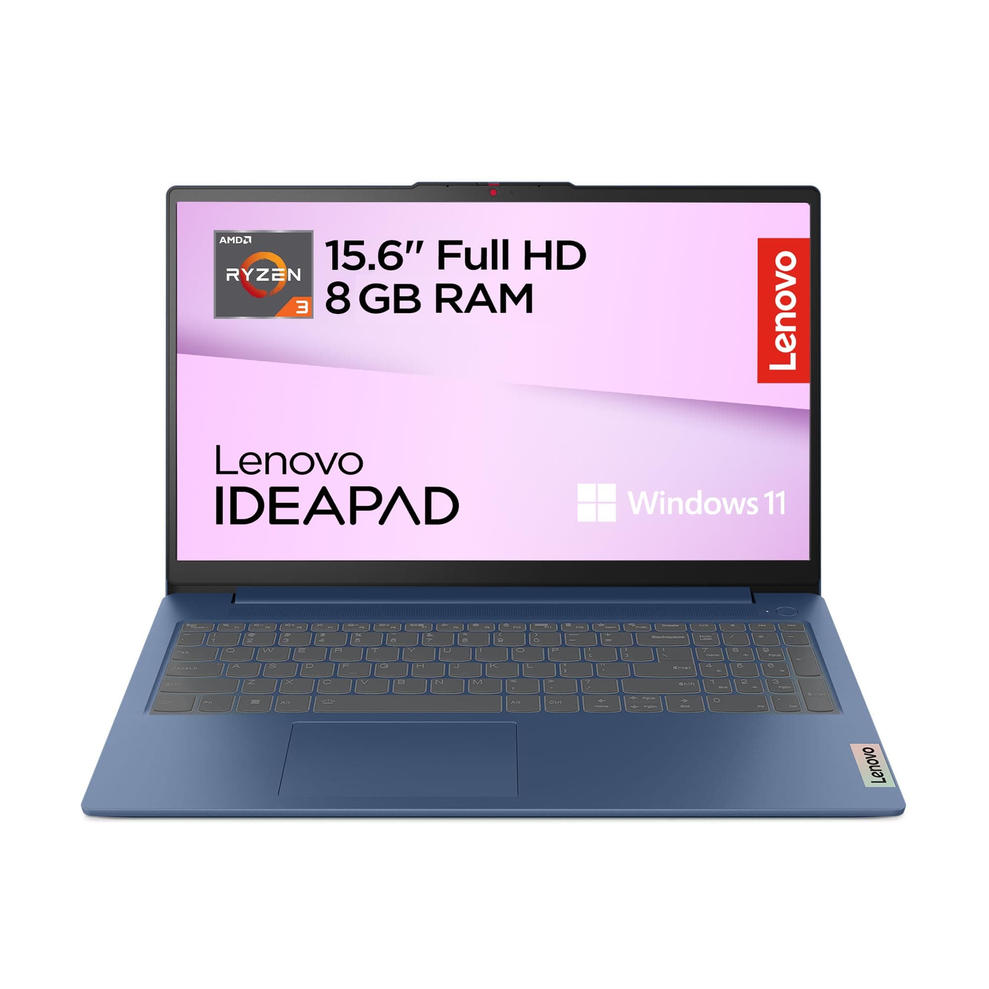 Lenovo IdeaPad Slim 3 Gen 8 - Ordenador Portátil 15.6" FHD (AMD Ryzen 3 30, Radeon 610M Graphics, 8 GB RAM, 512 GB SSD, USB-C, Wi-Fi 6, Windows 11 Home) Teclado QWERTY Español, Azul Abismo