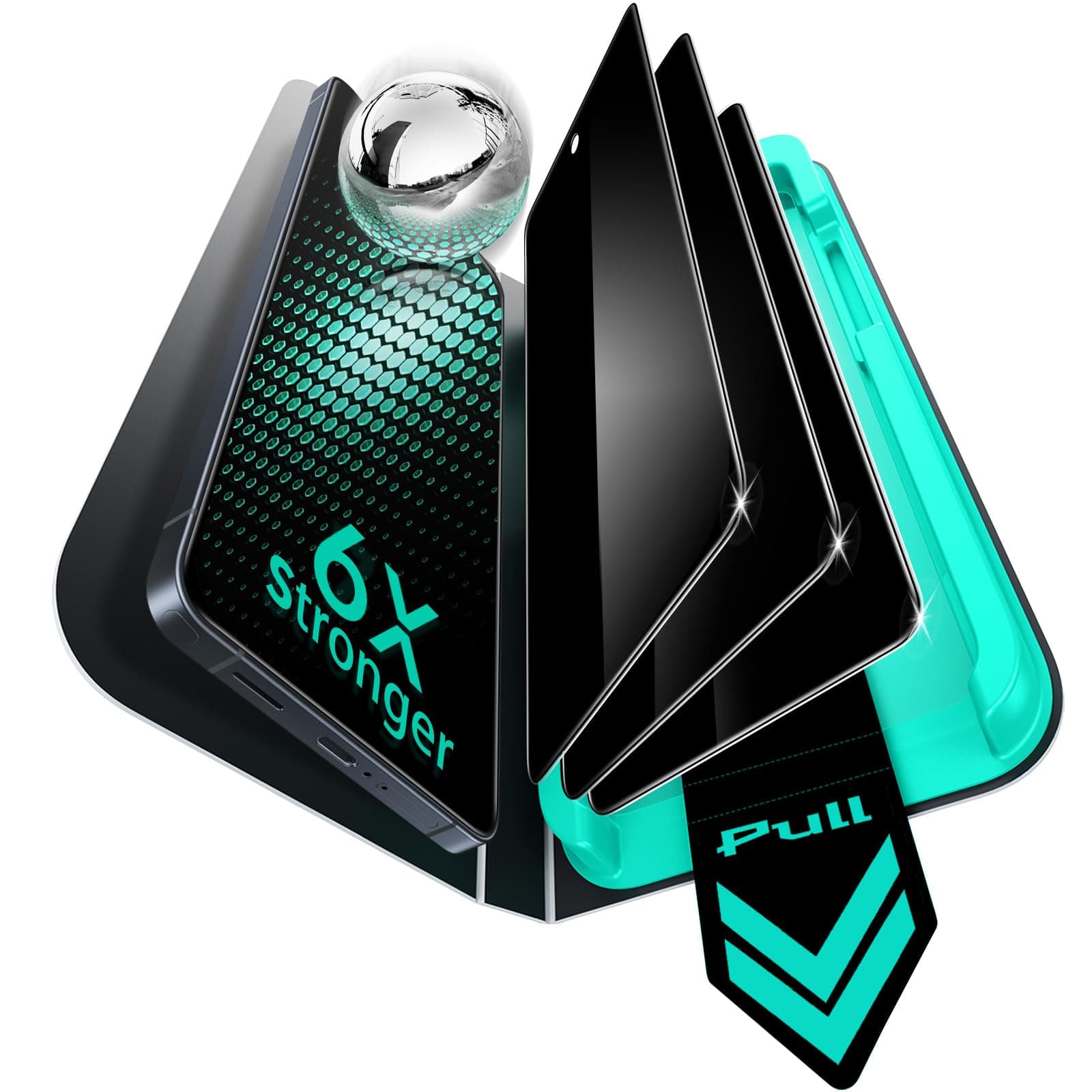 ESR für Samsung Galaxy S26 Ultra für Panzerglas Sichtschutz, HD klar, gehärtetes Glas mit einfacher Befestigung, automatisches Staubentfernungswerkzeug für Galaxy S26 Ultra, hüllenfreundlich, 3 Stück