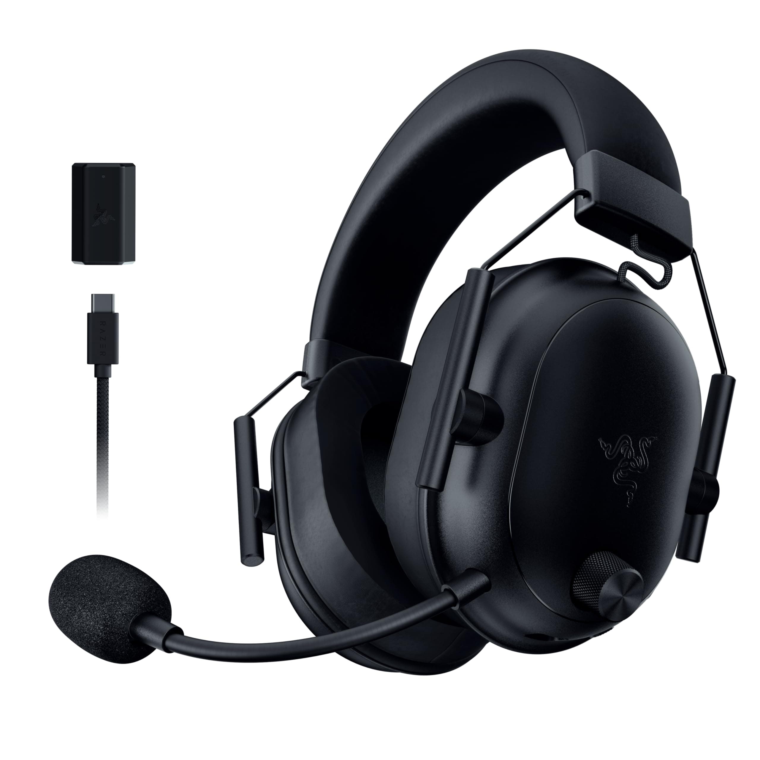 Razer BlackShark V2 HyperSpeed para PC - Auriculares para esports inalámbricos y ligeros (280 g, Micrófono HyperClear, Diafragmas TriForce de titanio de 50 mm, Bluetooth) Negro