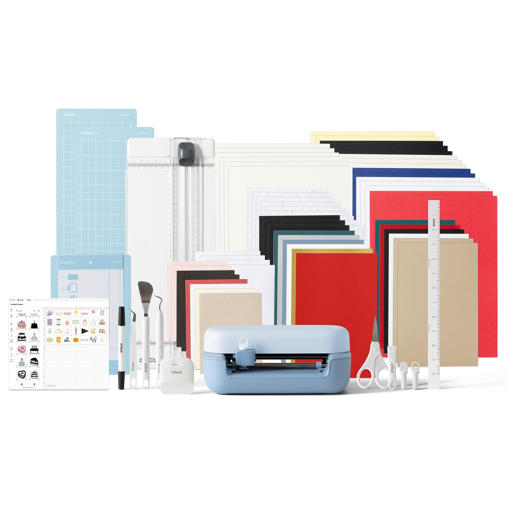 Cricut Joy™ 2 Deluxe Bundle + Contenido digital. Máquina de corte inteligente compacta, ideal para tarjetas personalizadas, pegatinas sencillas y etiquetas