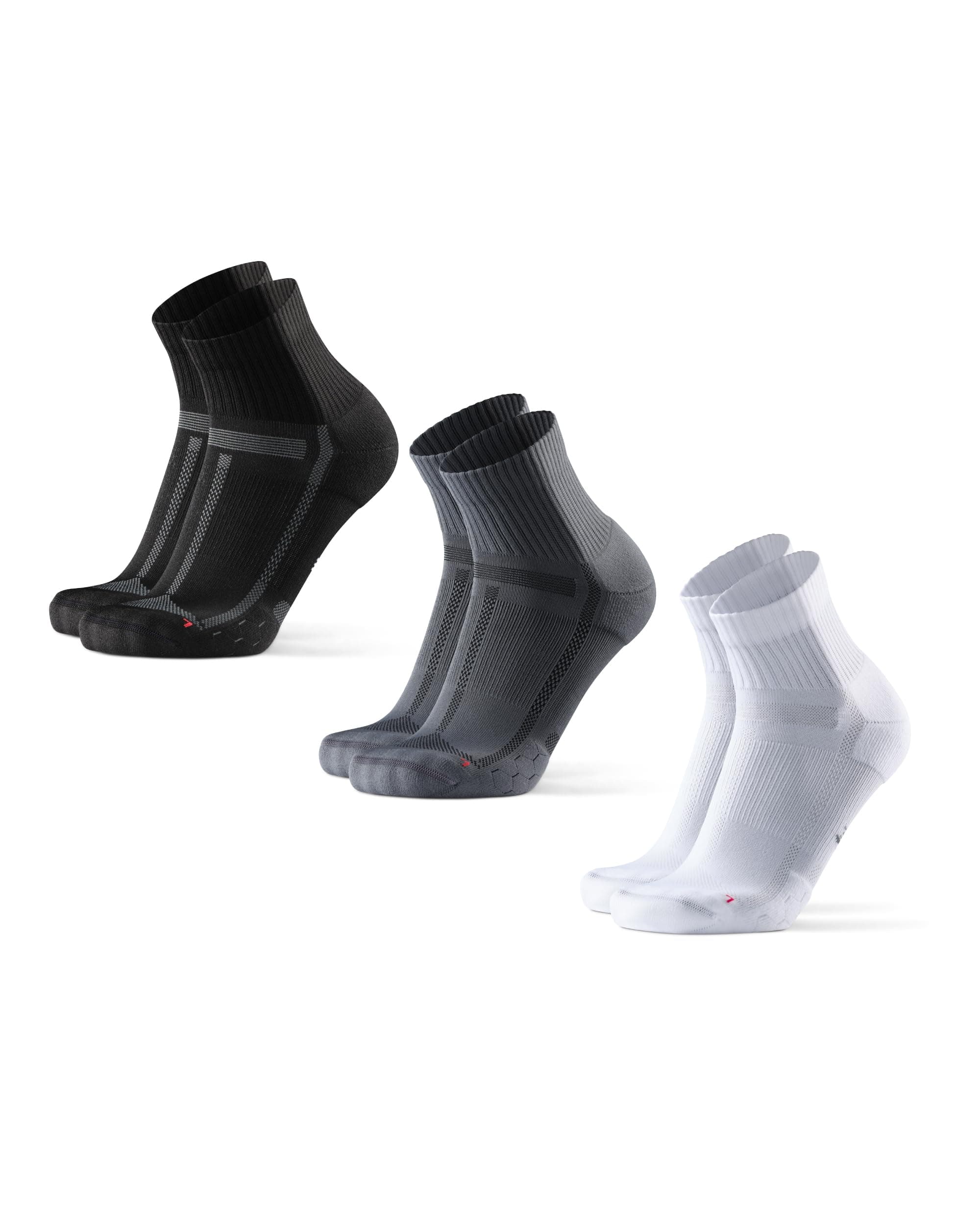 DANISH ENDURANCE Calze Uomo Running, Calzini Antiscivolo da Corsa, Anti-Vesciche, Calze per Trail Running, Trekking & Sport, Unisex, 3 & 5 Paia